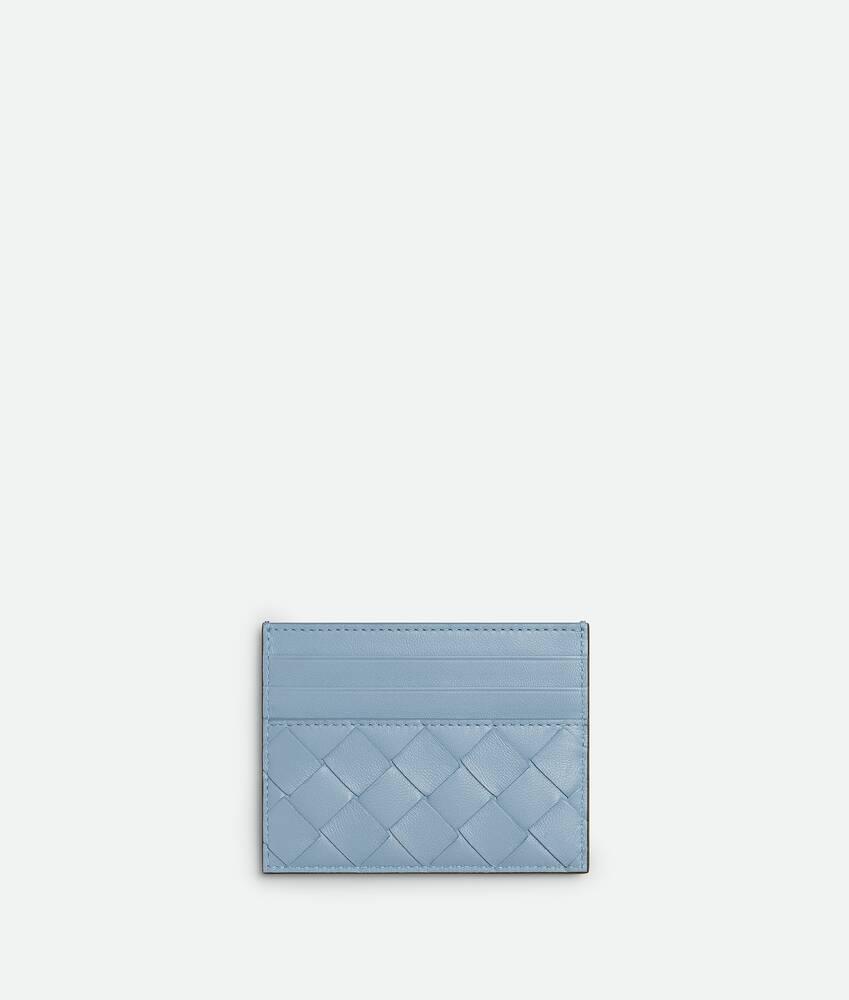 Women's Intrecciato Credit Card Case in Cypress/ice Product Image