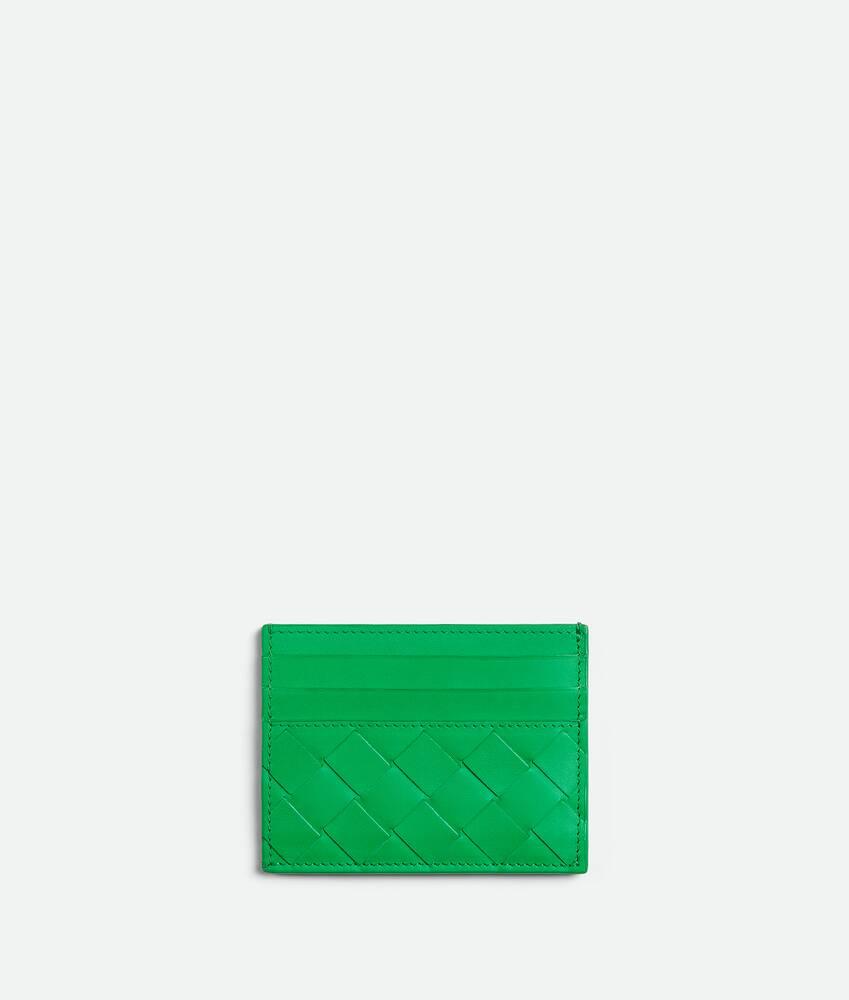 Men's Intrecciato Credit Card Case in Parakeet Product Image