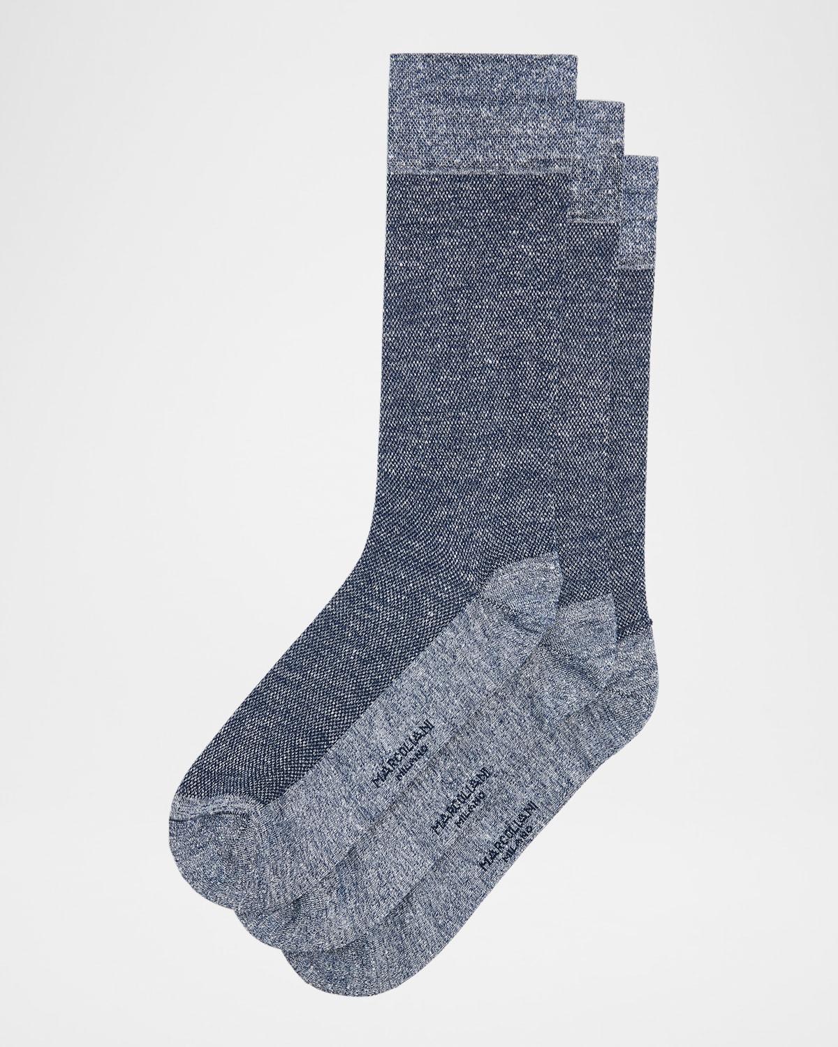 Mens Two-Tone Crew Socks Product Image