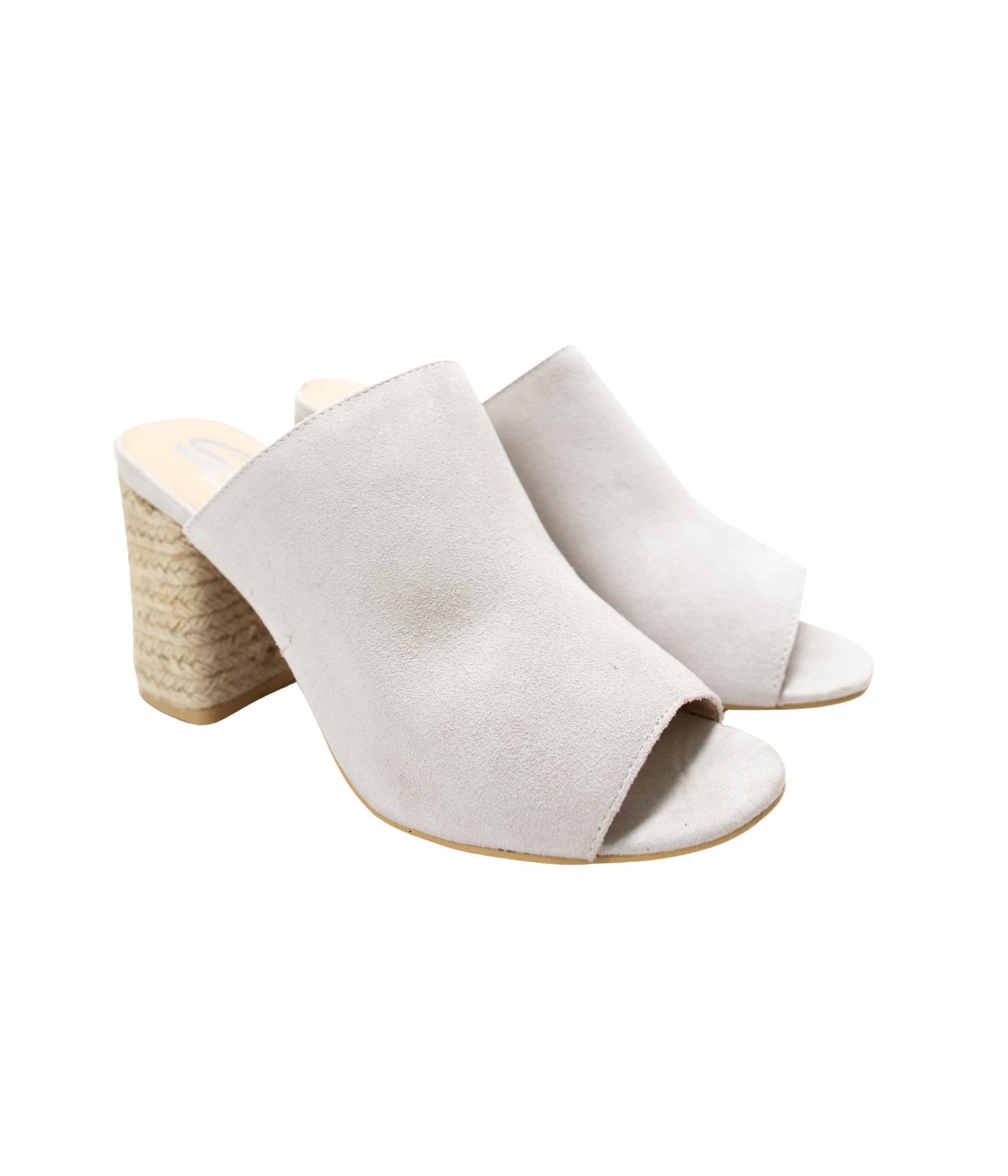 Helena Heeled Sandal in Ice Suede (Online Exclusive) Product Image