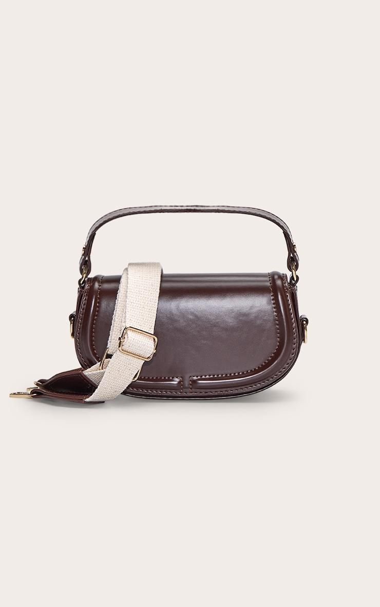 Chocolate Mini Round Cross Body Bag Product Image