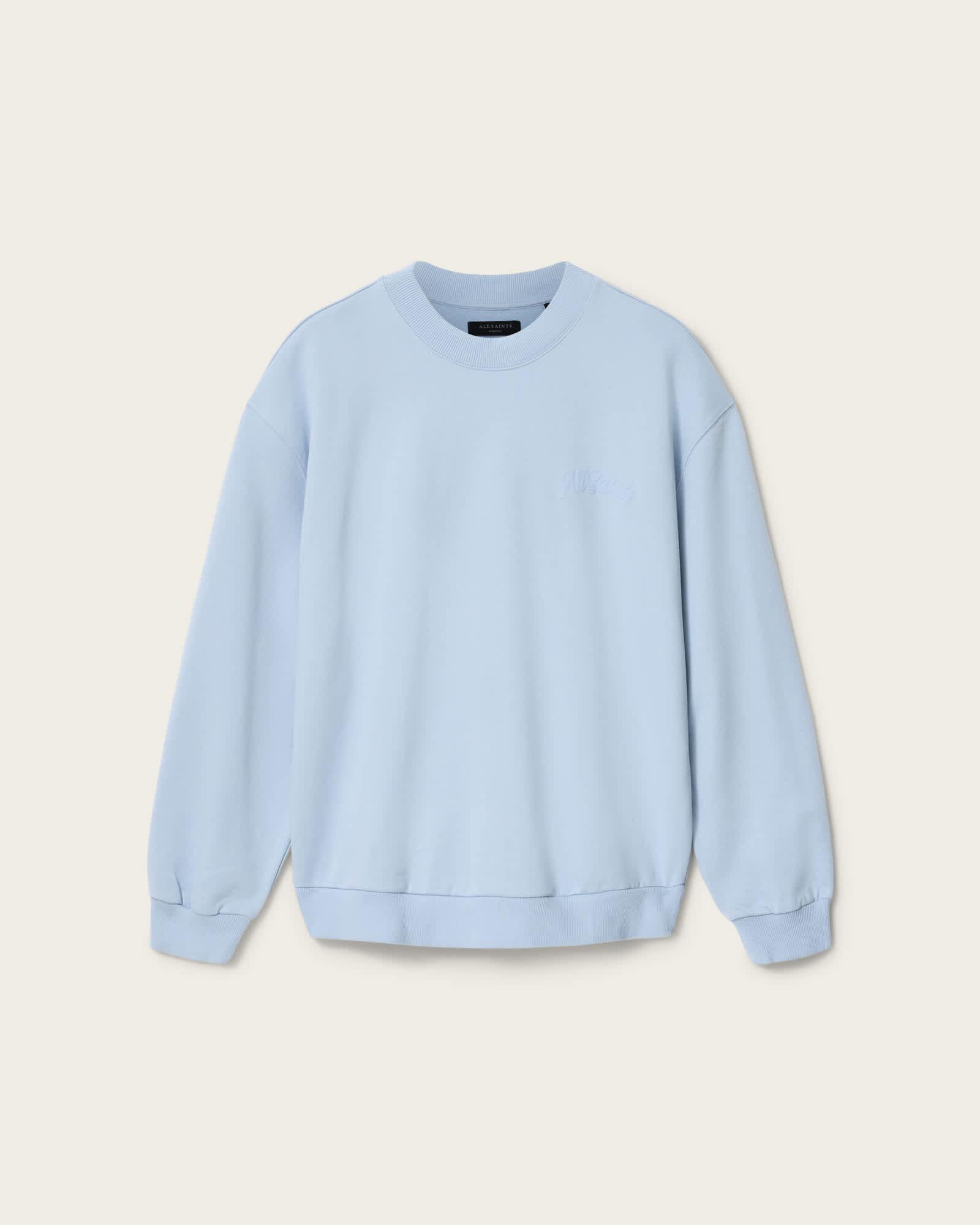 Odyssey Crew Neck Sweatshirt SALTON BLUE | ALLSAINTS US Product Image
