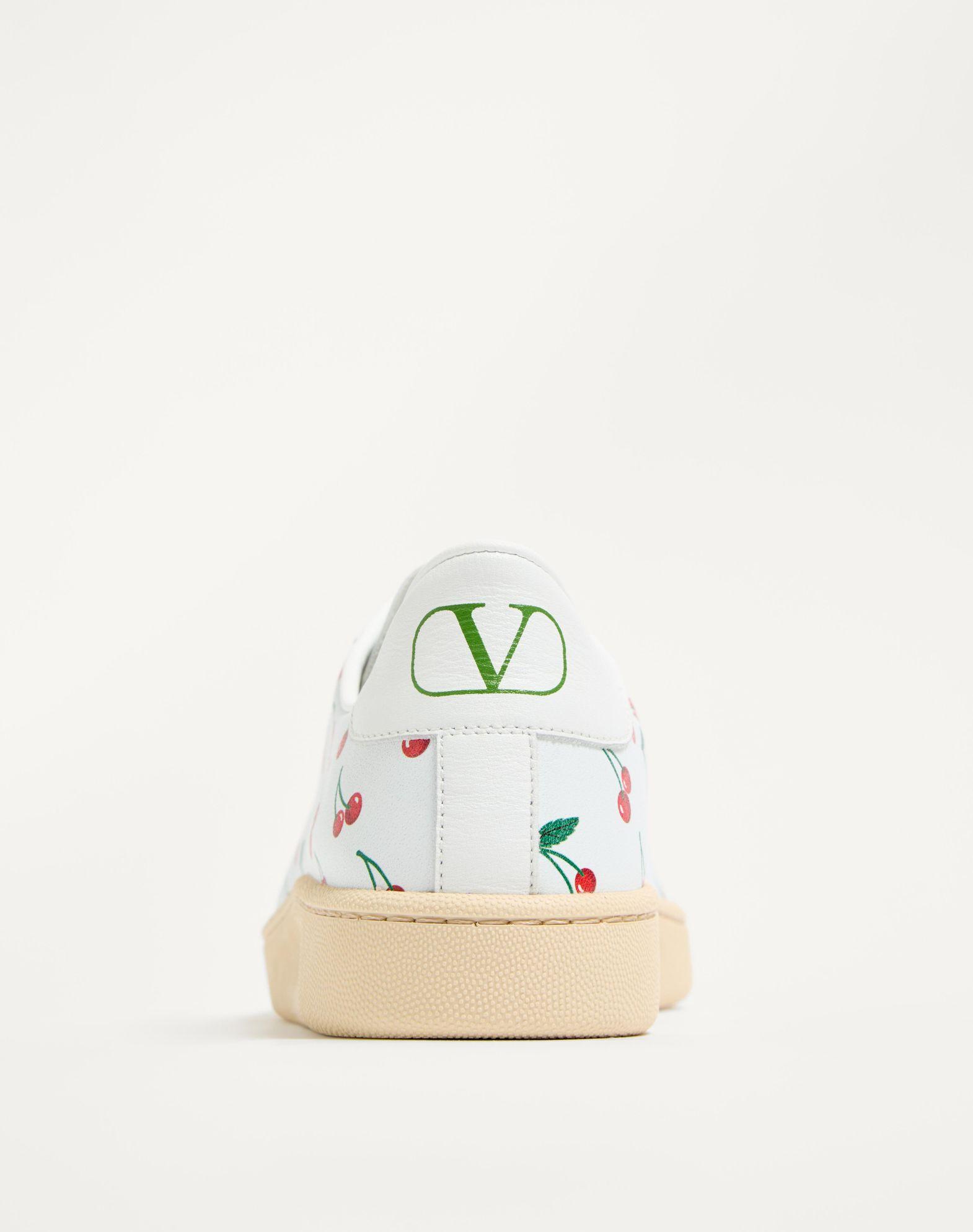 Royco Sneaker In Nappa Calfskin With Cherryfic Pattern Product Image