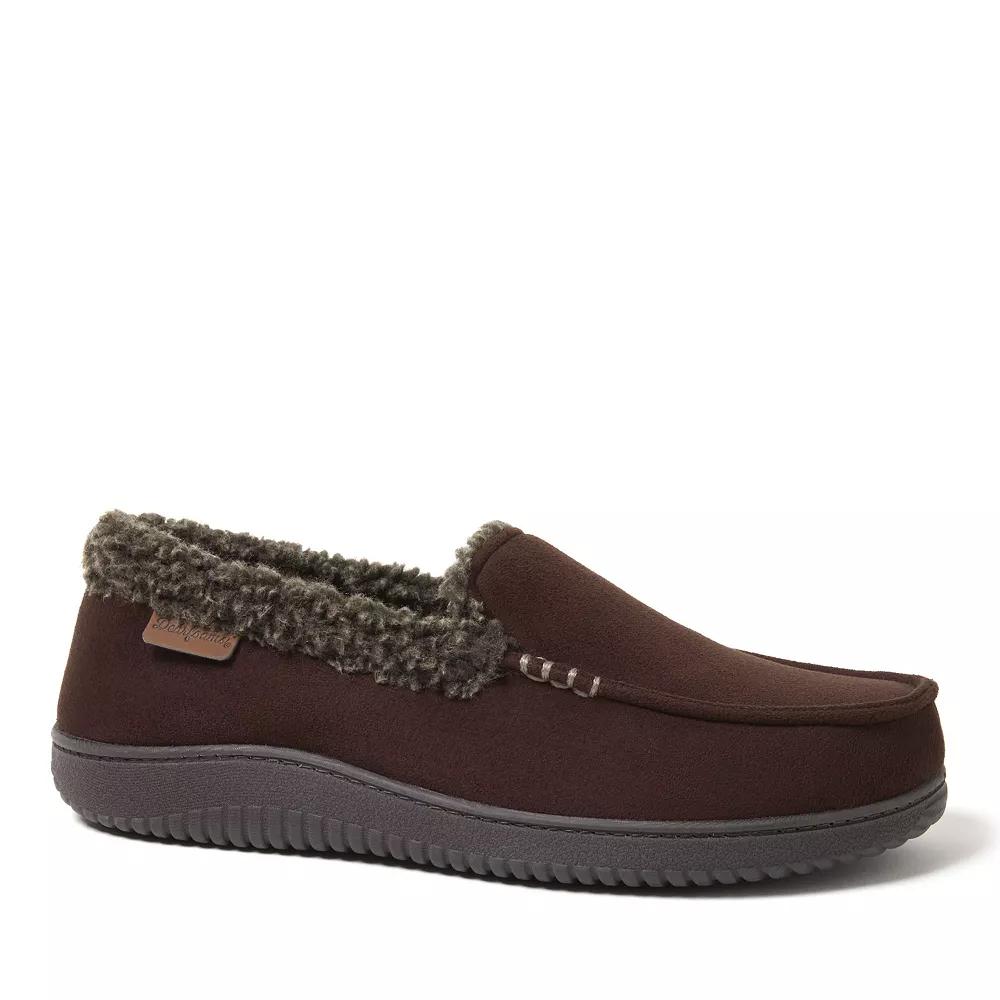 Dearfoams Alexander Microsuede Men's Moccasin Slippers,  Product Image