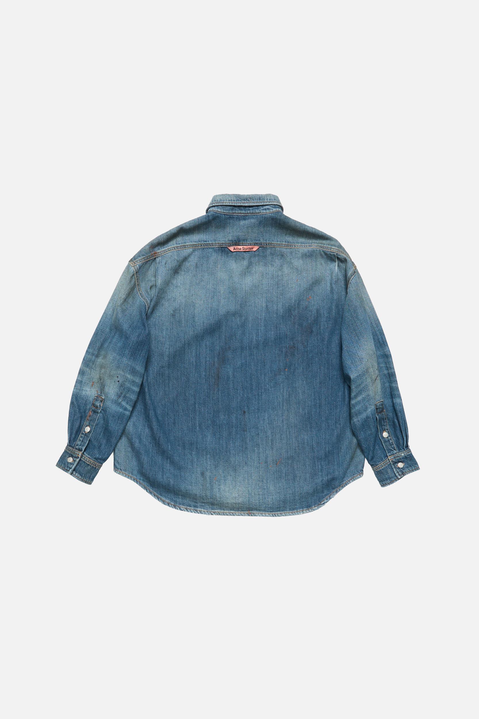 Denim button-up shirt Product Image
