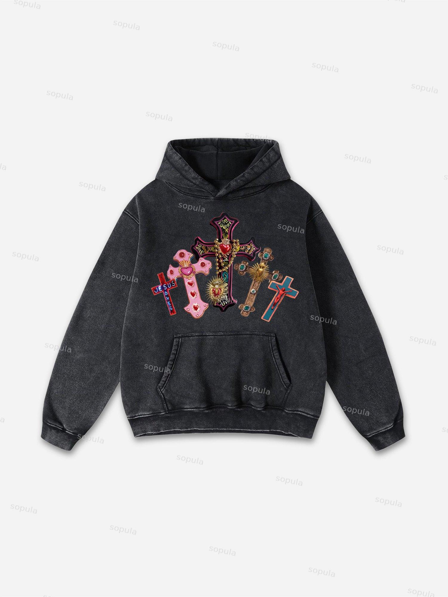 God's Eye Vintage Graphic Distressed Sleeveless Shirts Tank Top Product Image