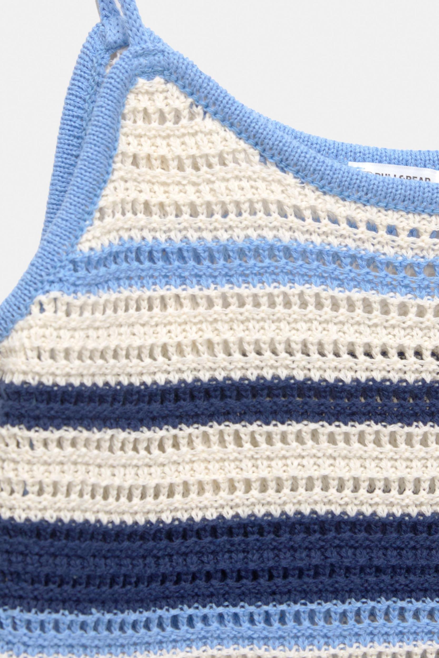 Striped crochet dress Product Image