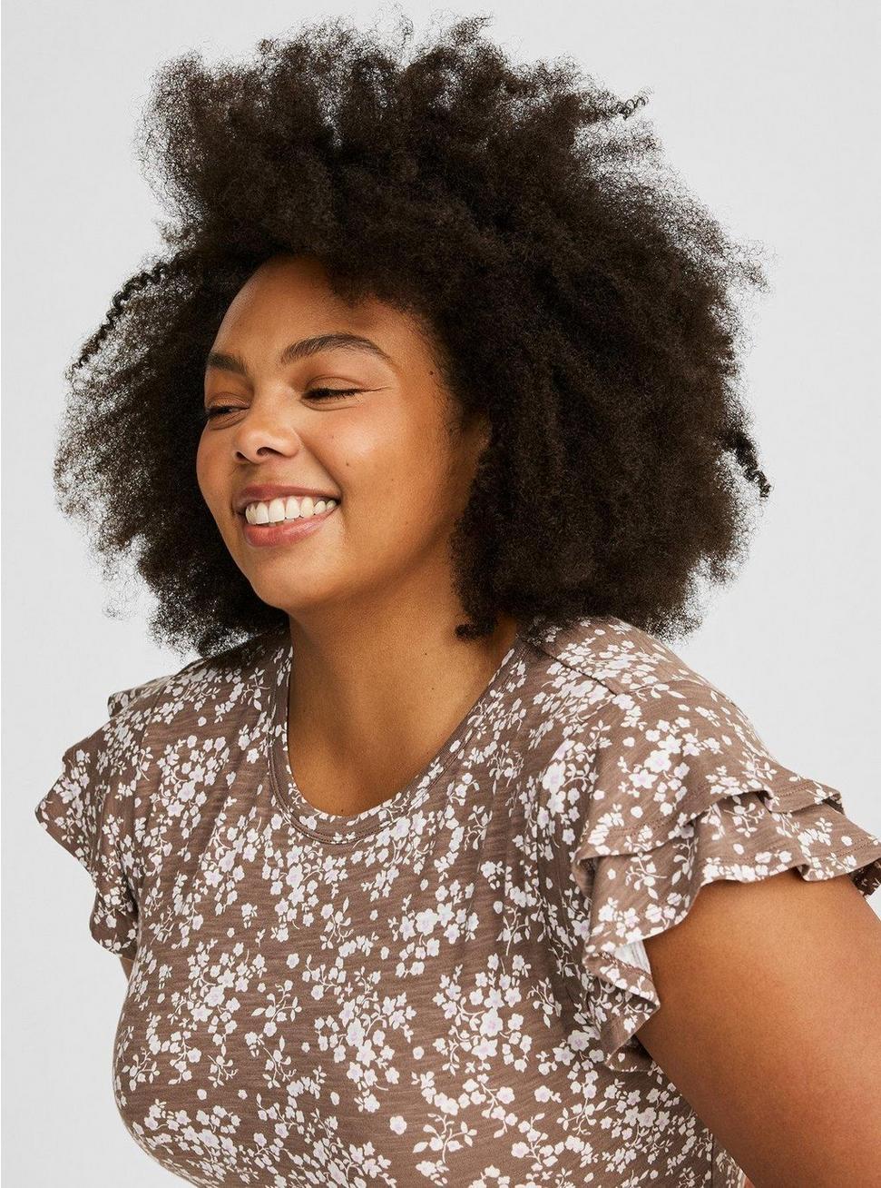 Double Ruffle Sleeve Mini Dress Product Image