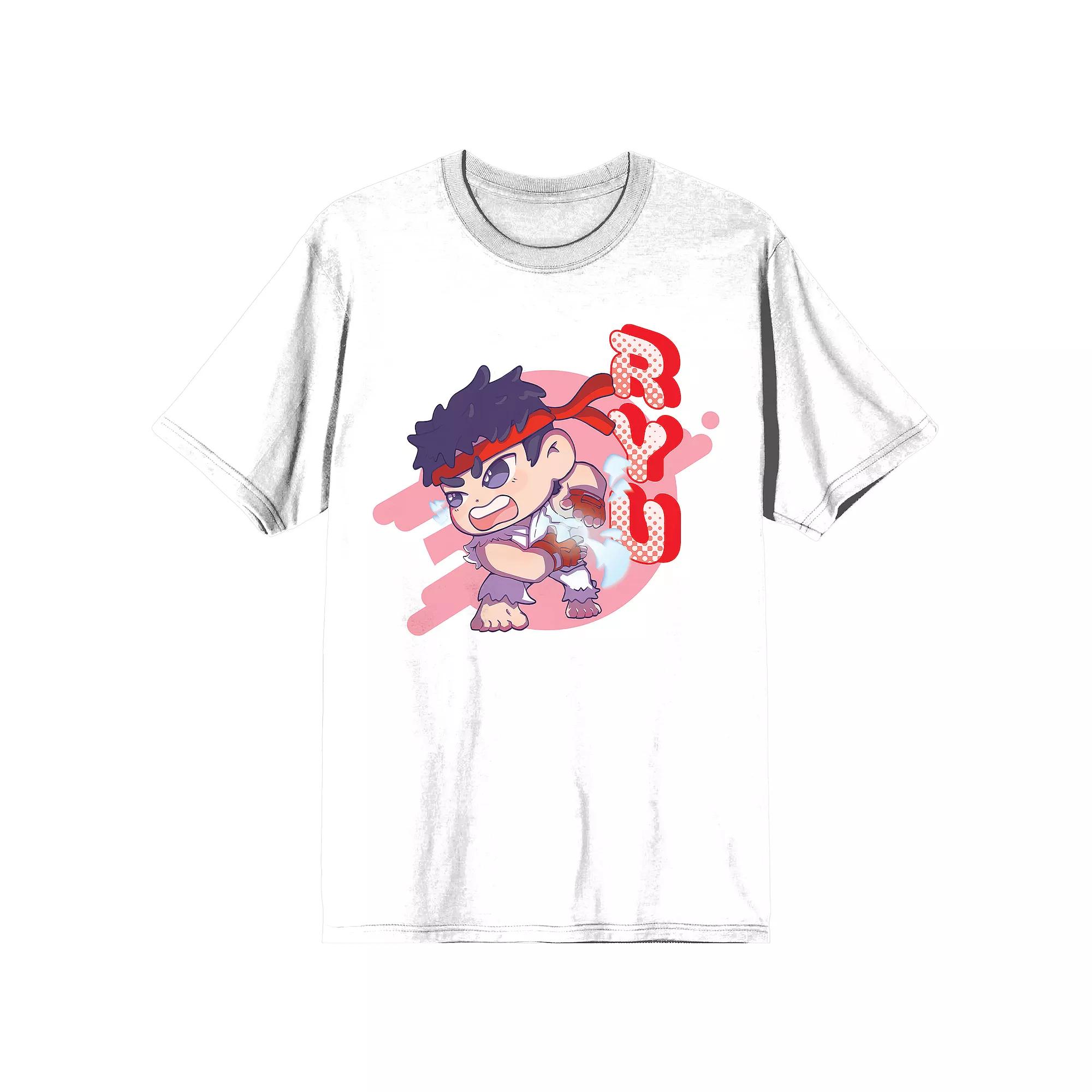 Men's Street Fighter Chibi Ryu Short Sleeve Graphic T-Shirt,  Product Image
