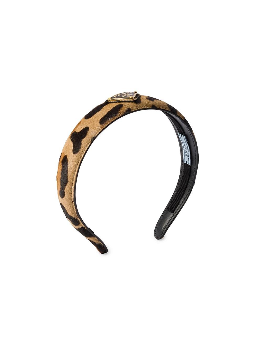 Womens Printed Leather Headband Product Image