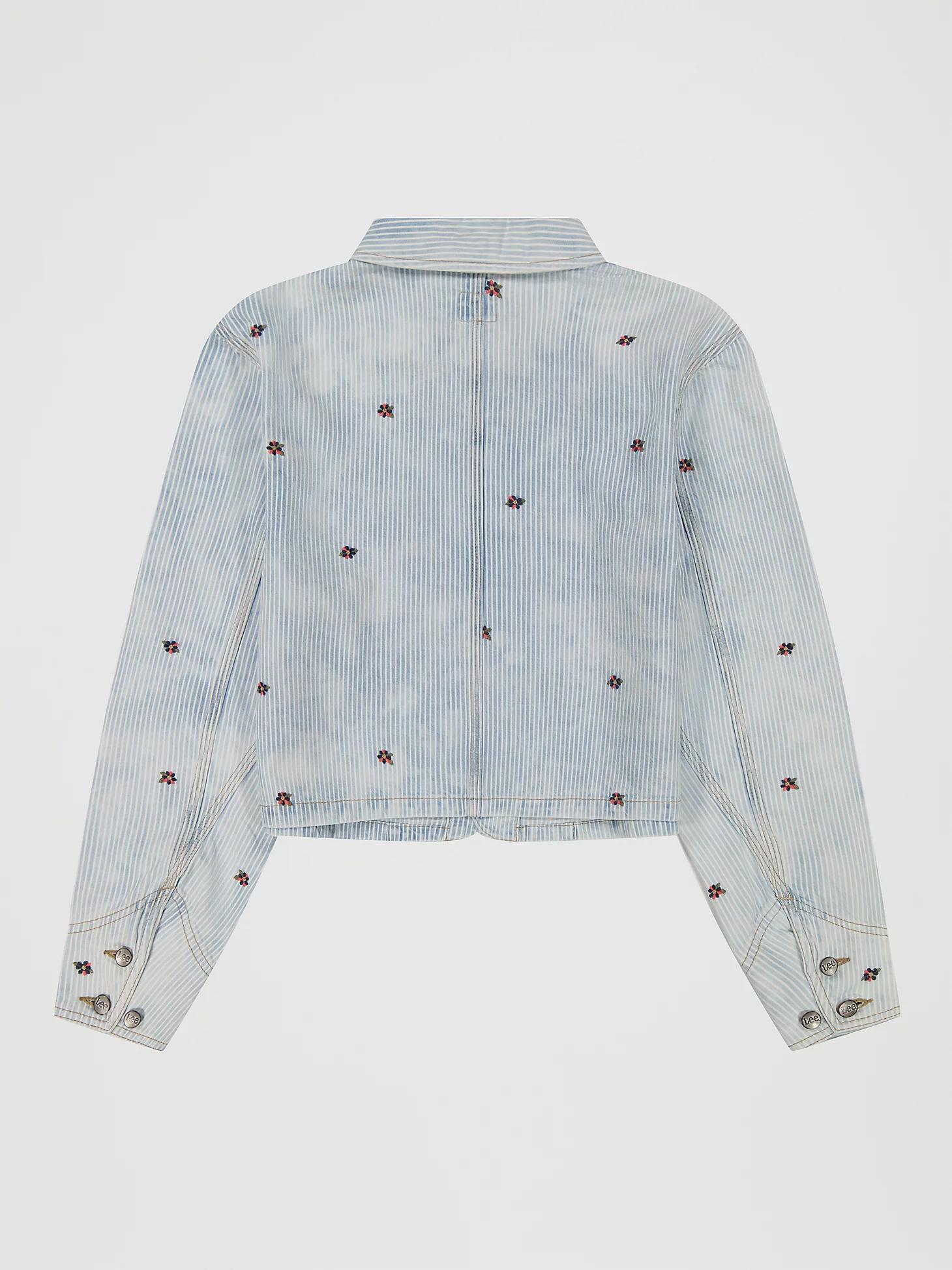 Women's Floral Embroidered Crop Chore Jacket | Women's Jackets & Outerwear | Lee® Product Image