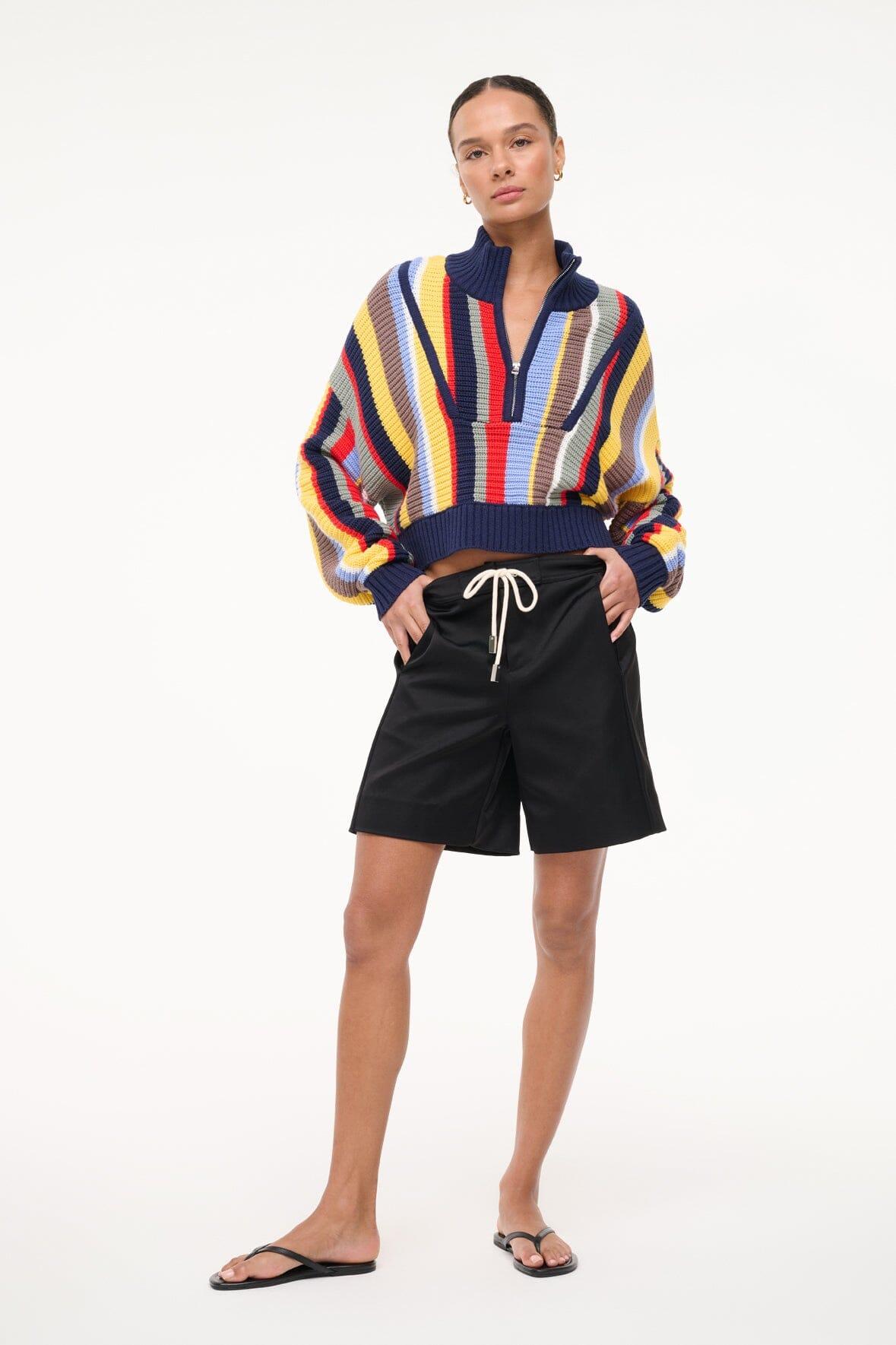 CROPPED HAMPTON SWEATER | MARKET STRIPE Product Image