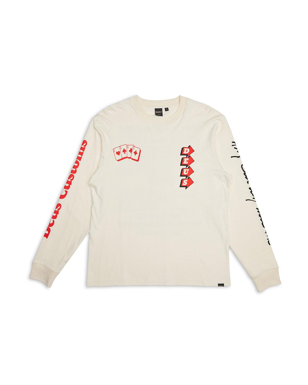 Way Off Long Sleeve Tee - Dirty White Product Image