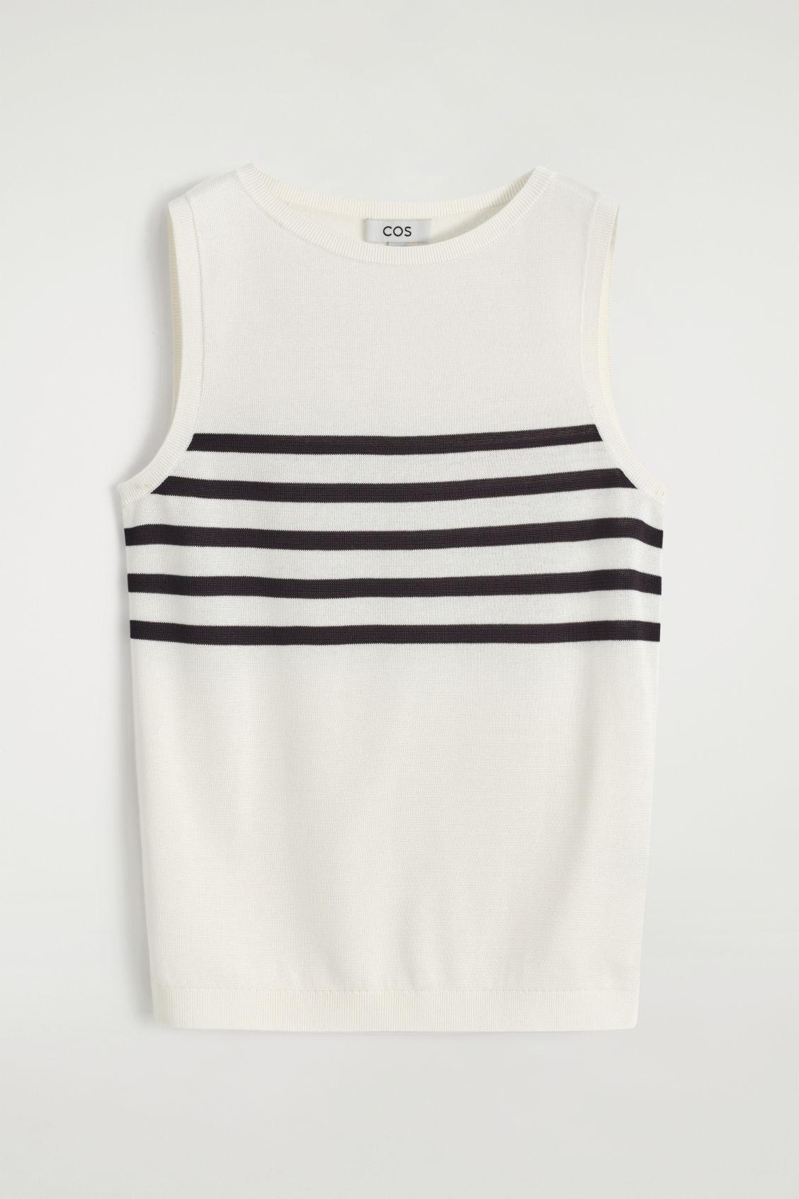 STRIPED KNITTED TANK TOP Product Image