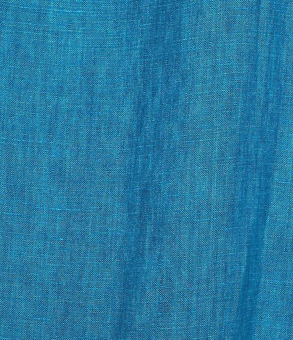 Eileen Fisher Petite Washed Organic Linen Ballet Neck Sleeveless Lantern Dress Product Image