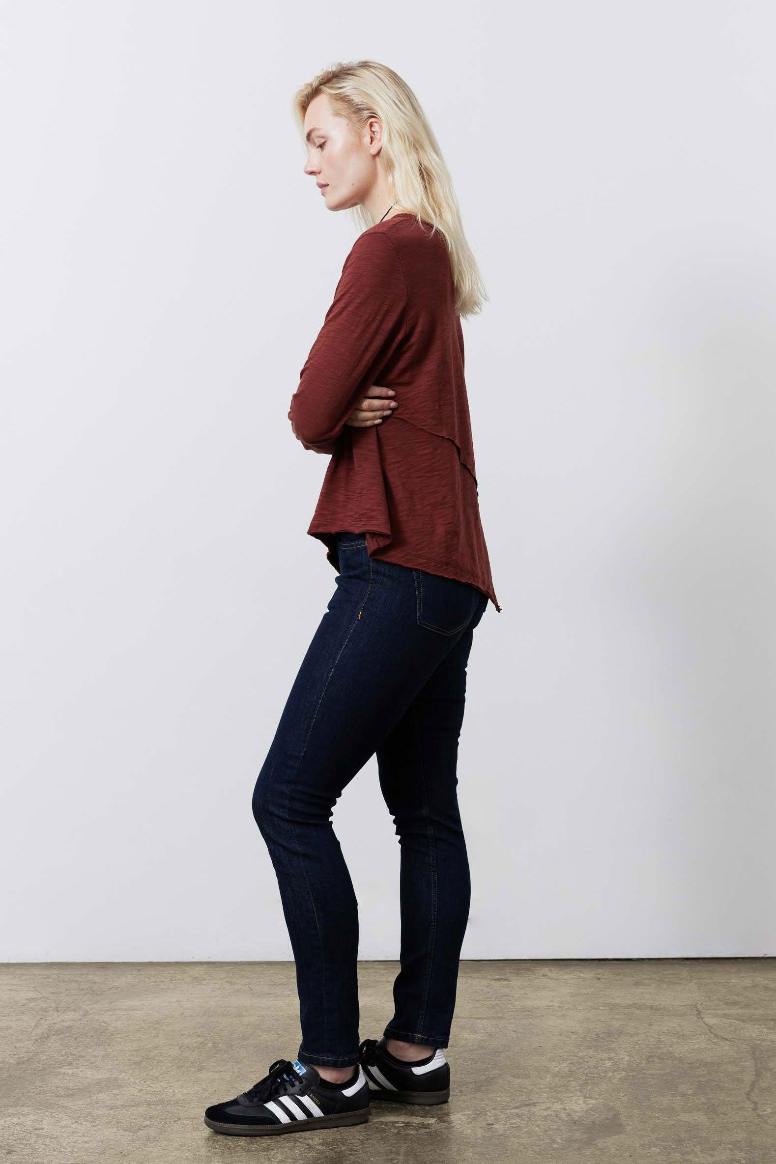Inner Glow Asymmetric Long Sleeve Top Product Image