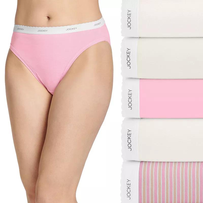 Women's Jockey® Classic 5-Pack Cotton French-Cut Panty Set 1744,  Product Image