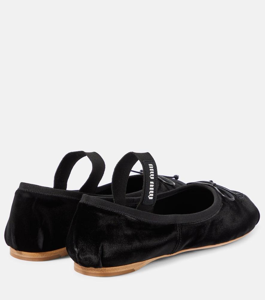 logo-strap ballerina shoes Product Image