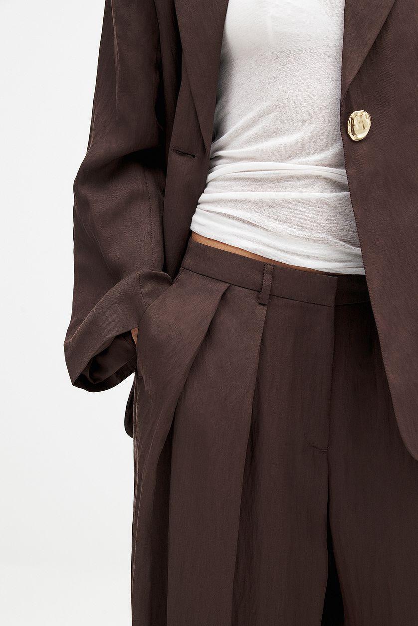 Wide Mid Waist Trousers Product Image