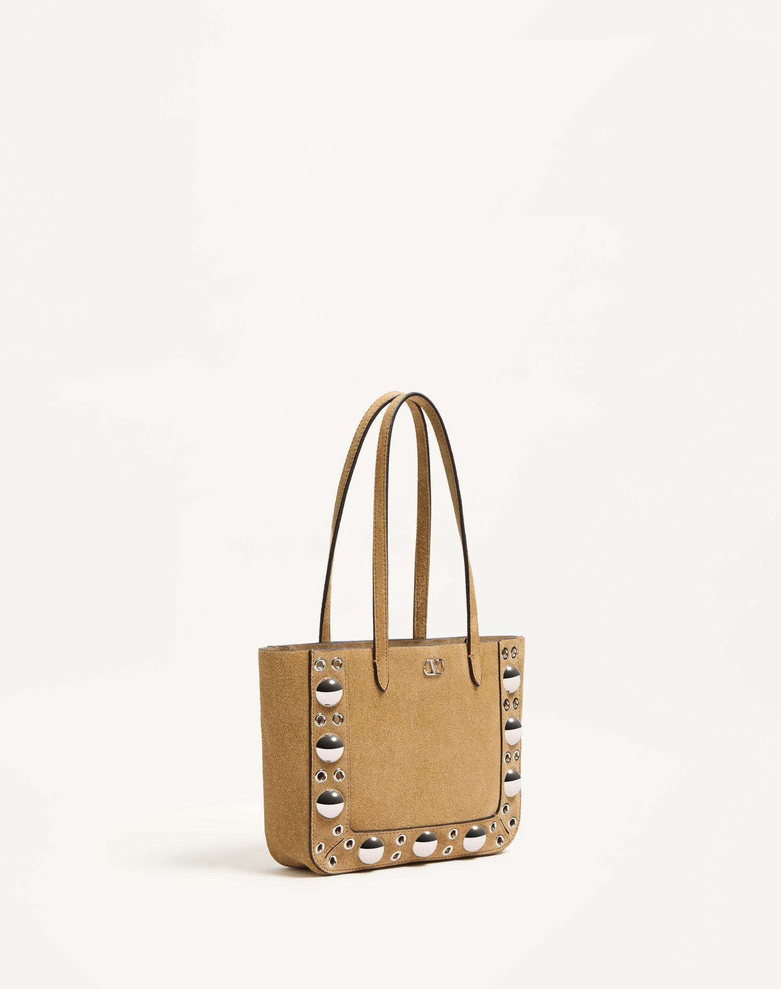 Valentino Garavani Nellcôte Mini Suede Shopping Bag Product Image