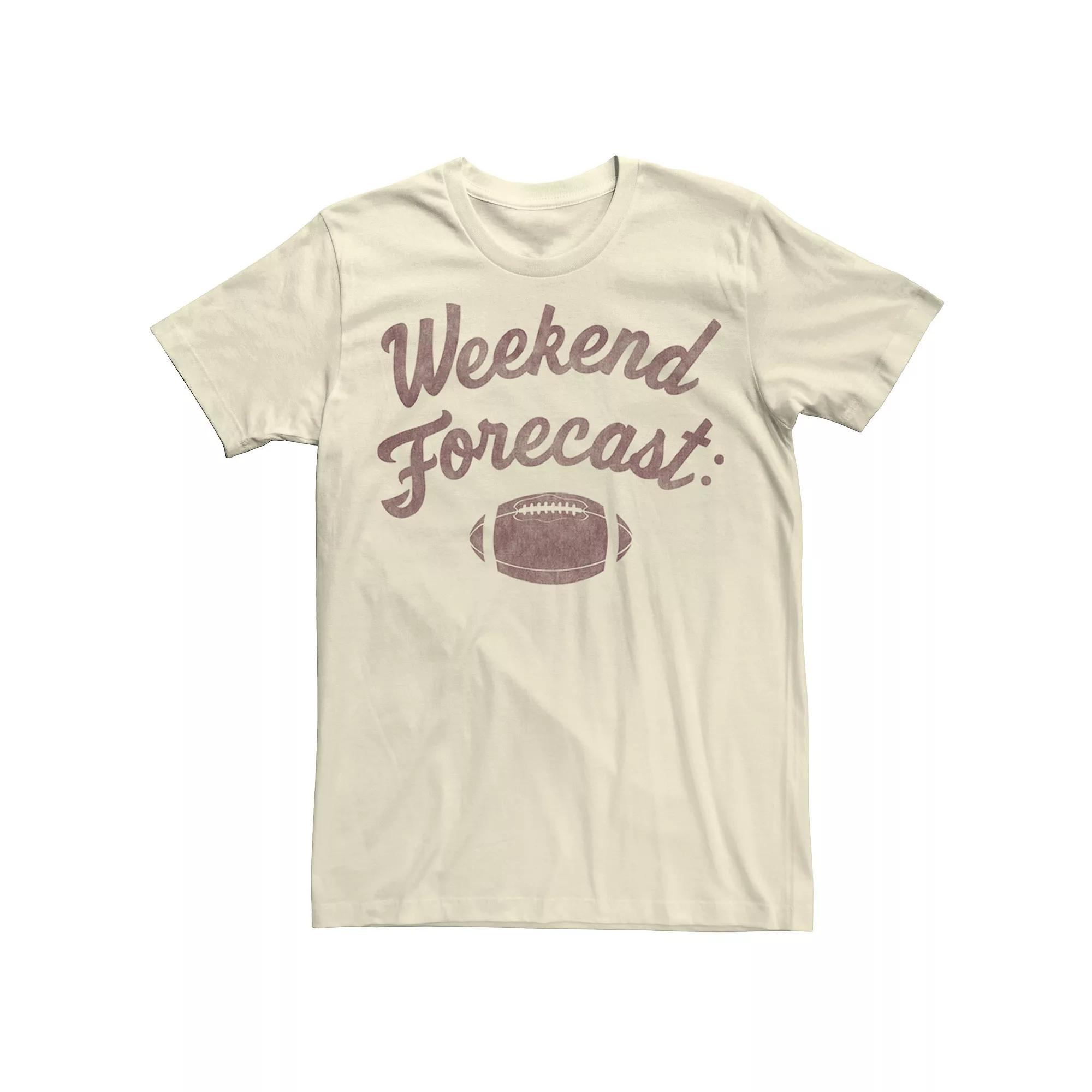 Men's Weekend Forecast Football Stamp Tee,  Product Image