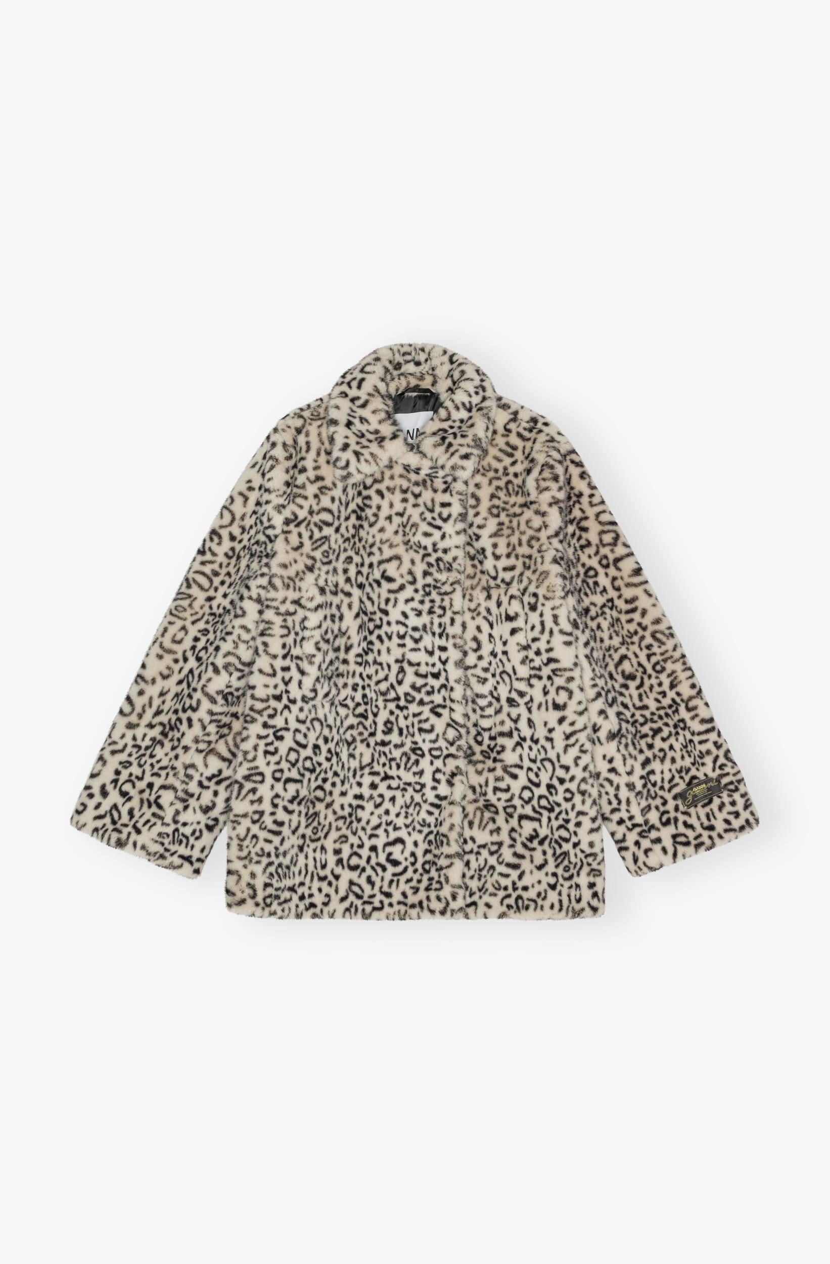 Leopard Faux Fur Jacket Product Image