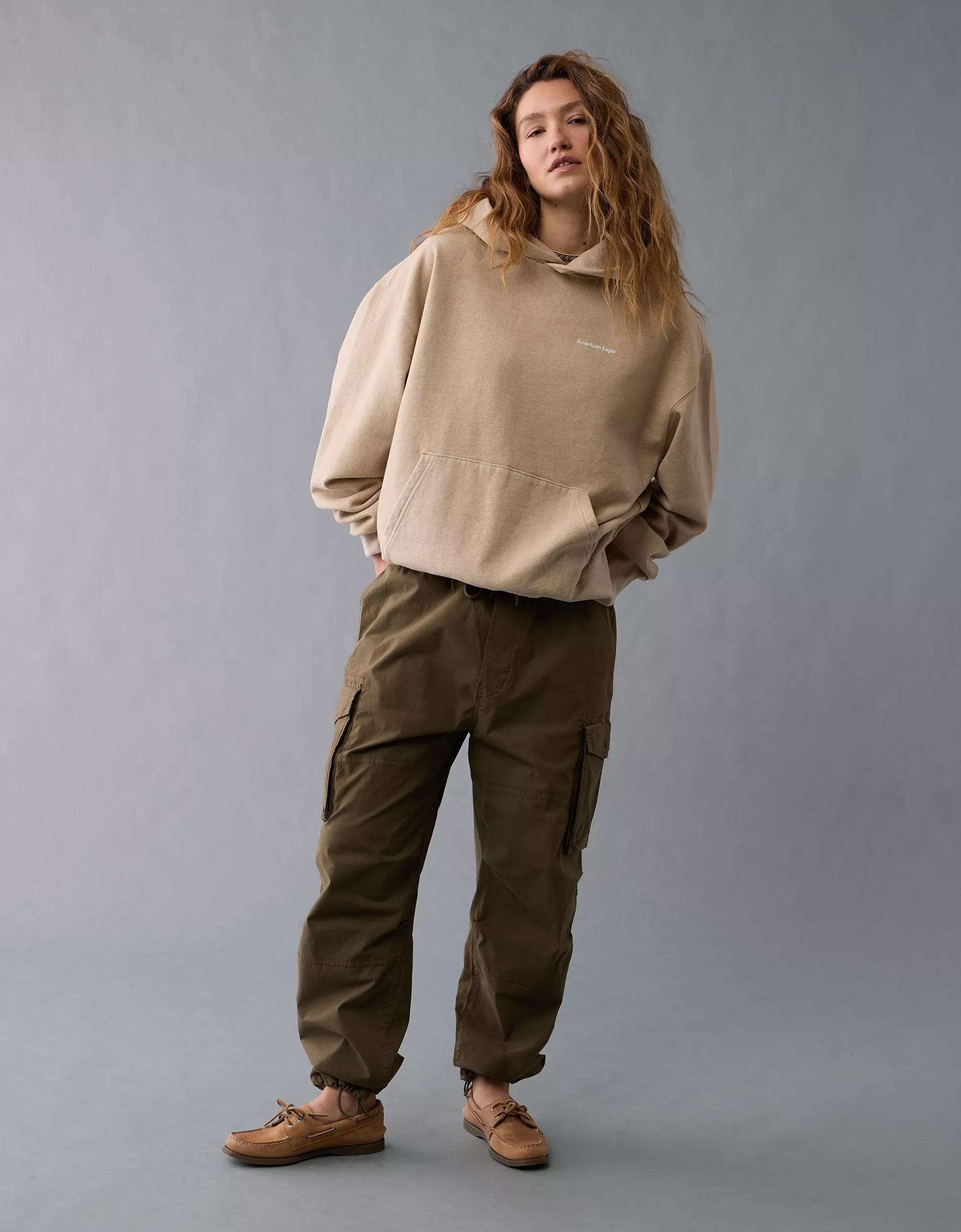 AE Laidback Luxe Heavyweight Logo Hoodie Product Image