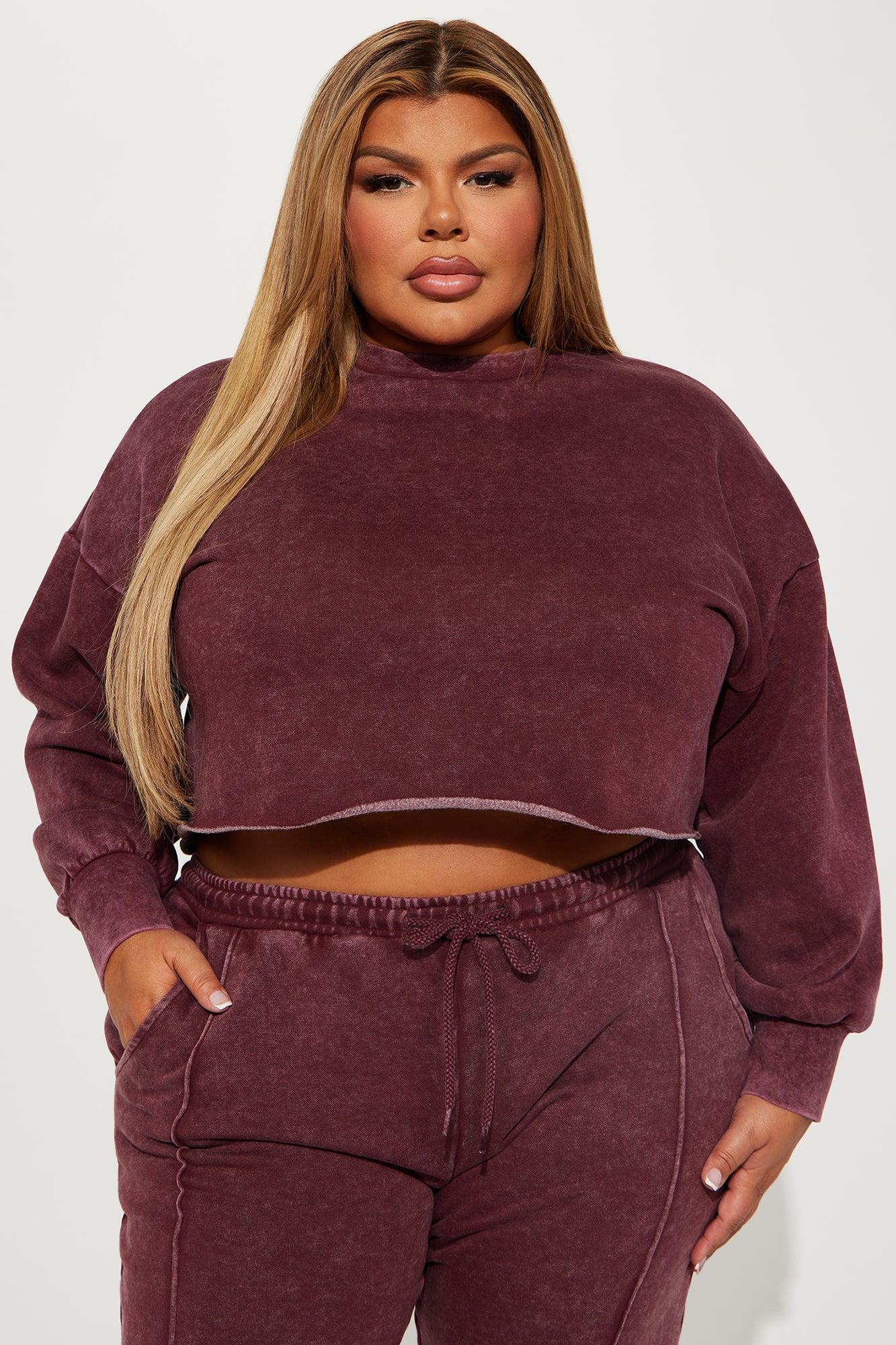 Chill Out Lounge Sweatshirt - Burgundy Product Image