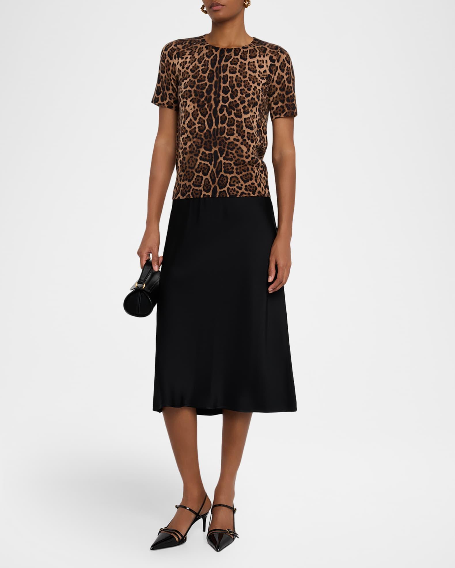 Cashmere Jaguar-Print Crewneck Sweater Product Image