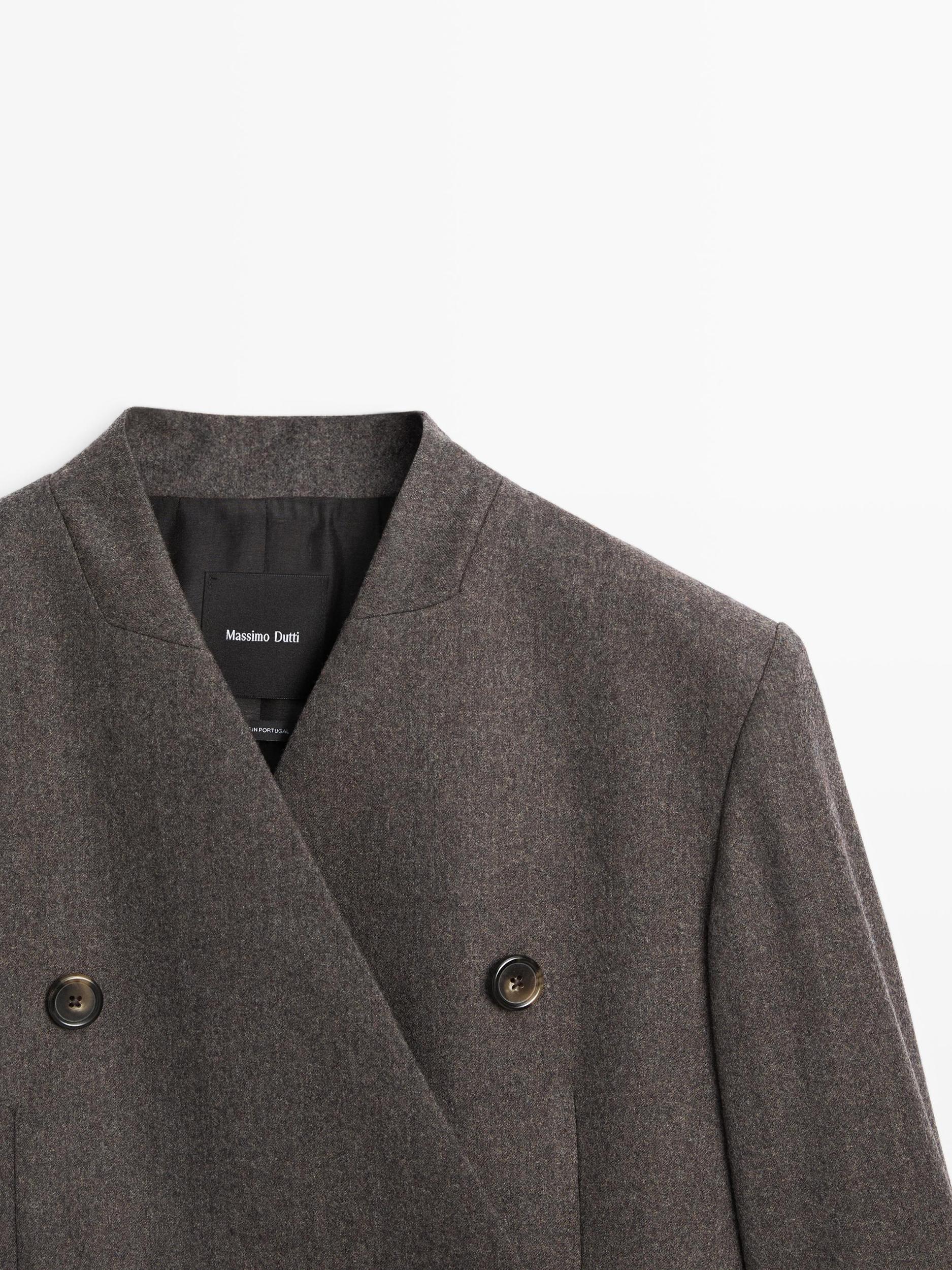 100% wool melange suit blazer Product Image