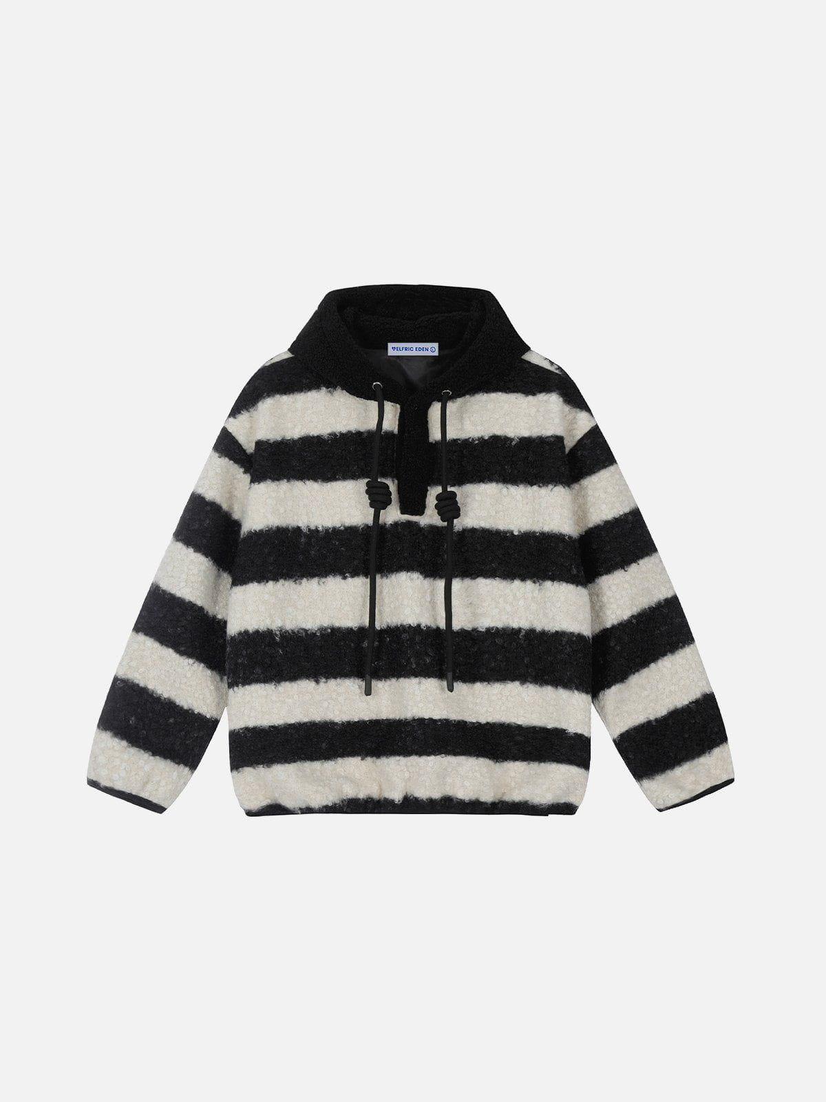 Aelfric Eden Stripe Pattern Pullover Hoodie Product Image