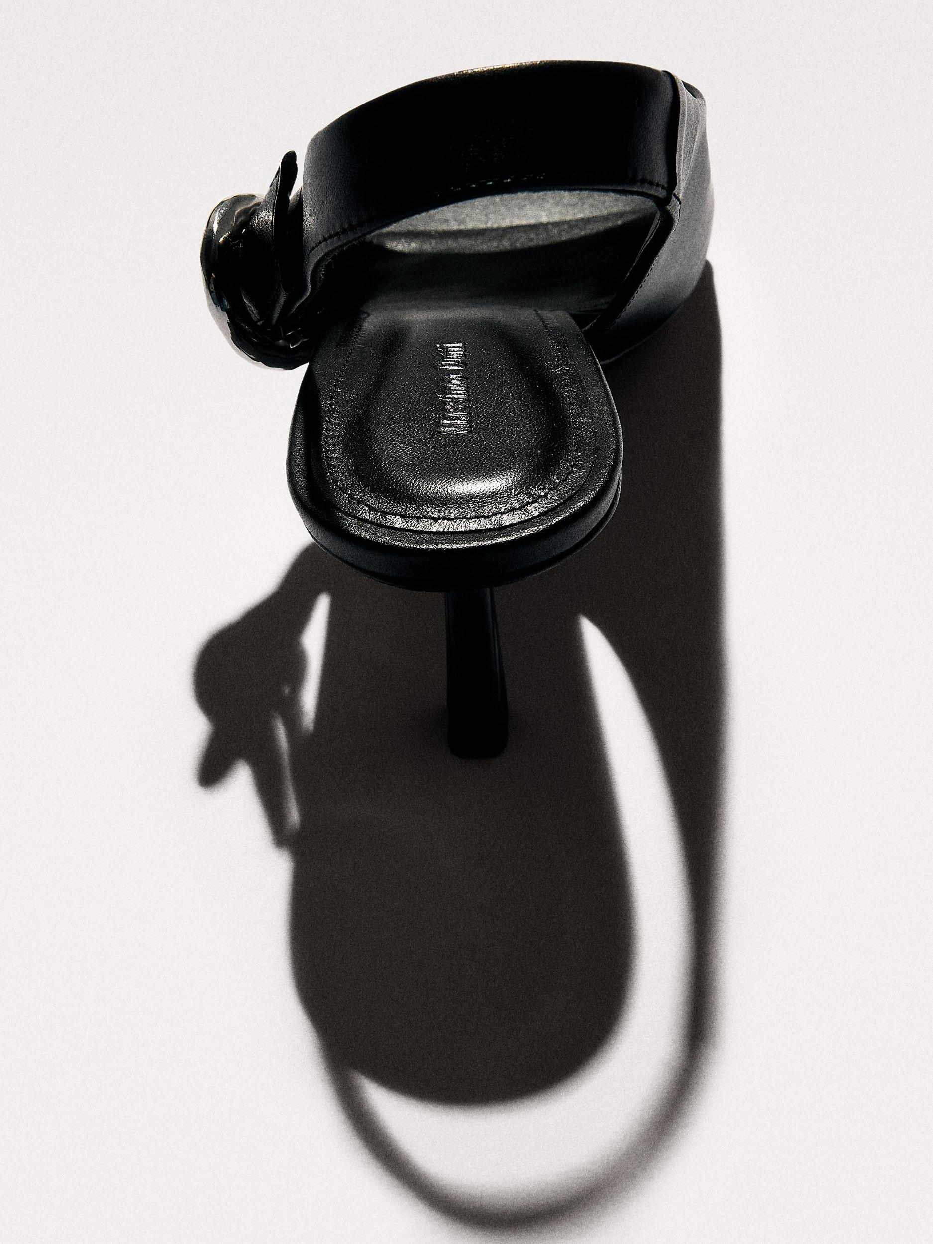 High-heel sandals with buckle Product Image