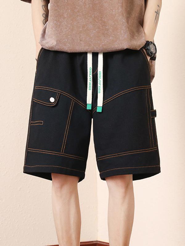 Men's Loose Big Pocket Workwear Shorts Product Image