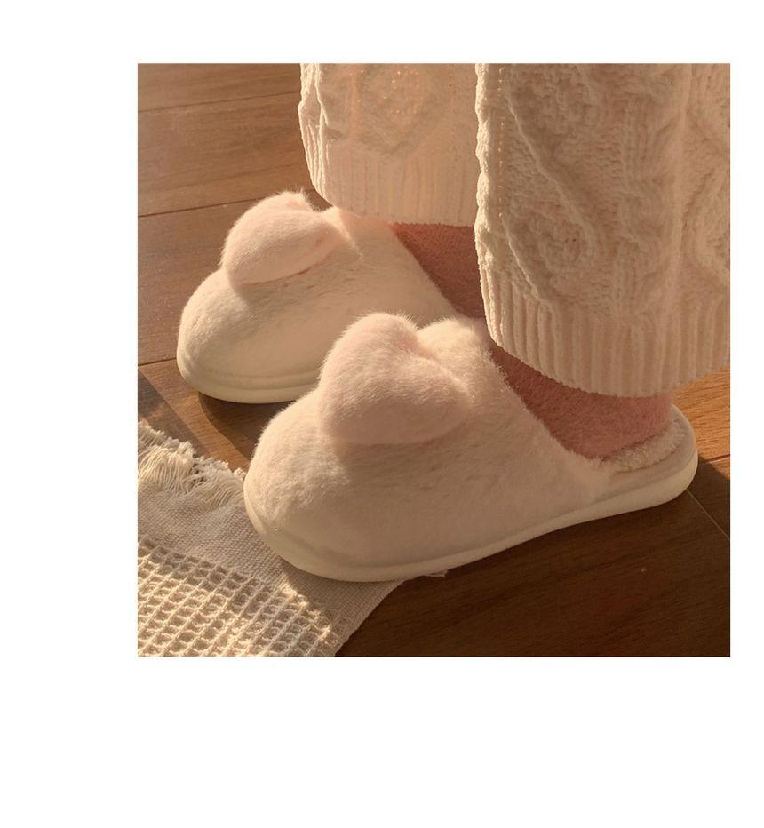 Fluffy Heart Home Slippers Product Image