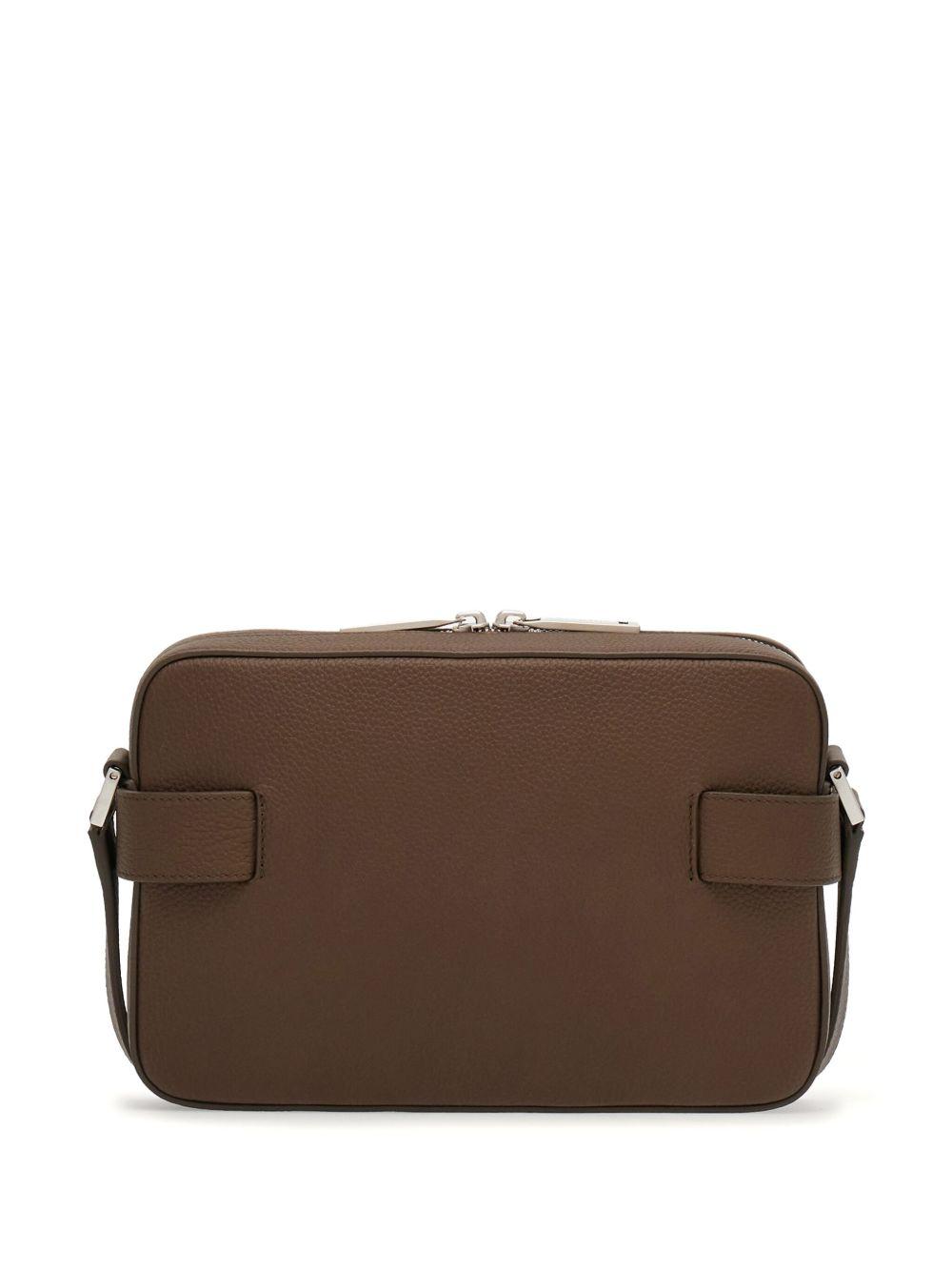 Gancini-buckle leather shoulder bag  Product Image