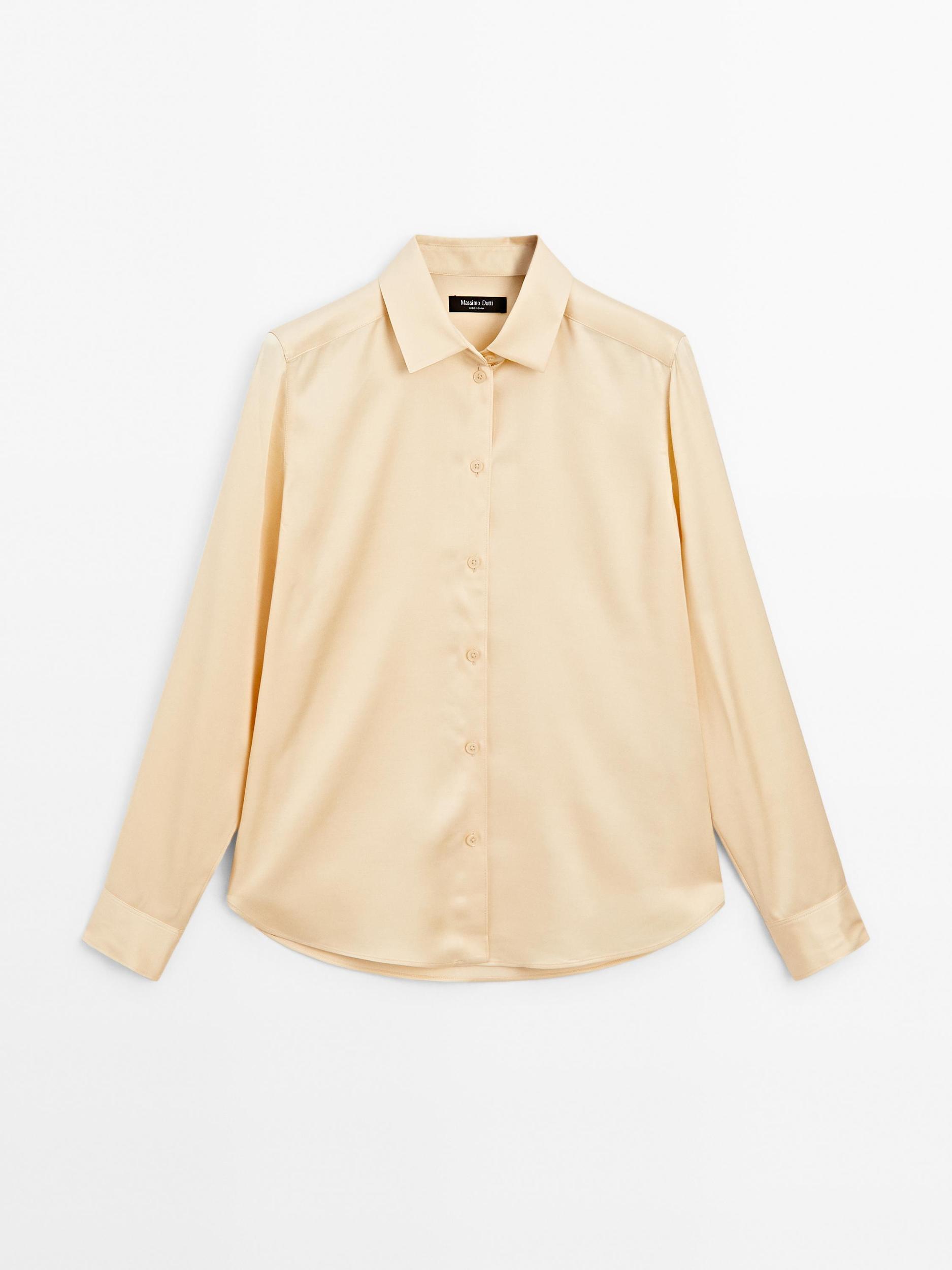 Flowing satin shirt Product Image