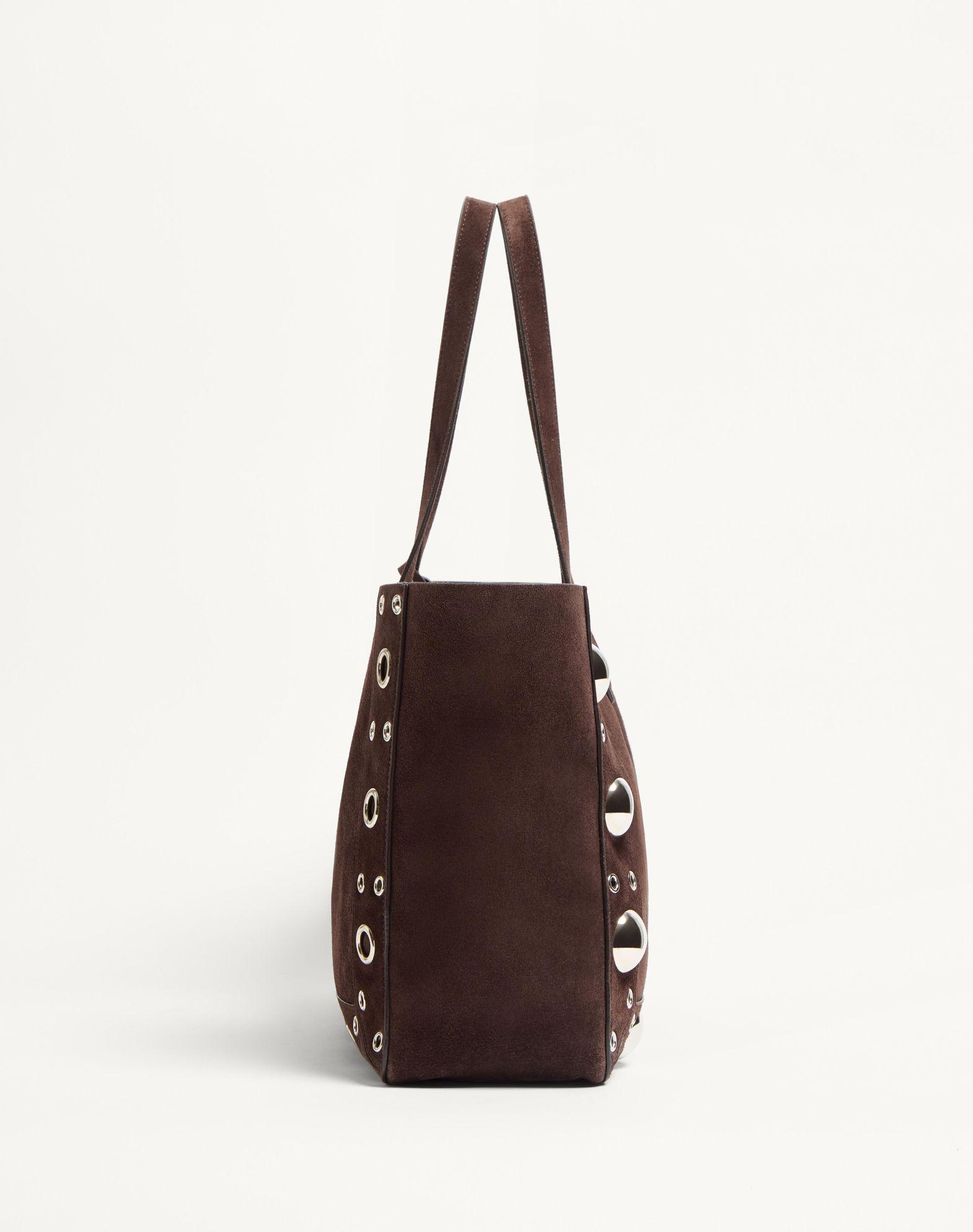 Valentino Garavani Medium Nellcôte Suede Shopping Bag Product Image