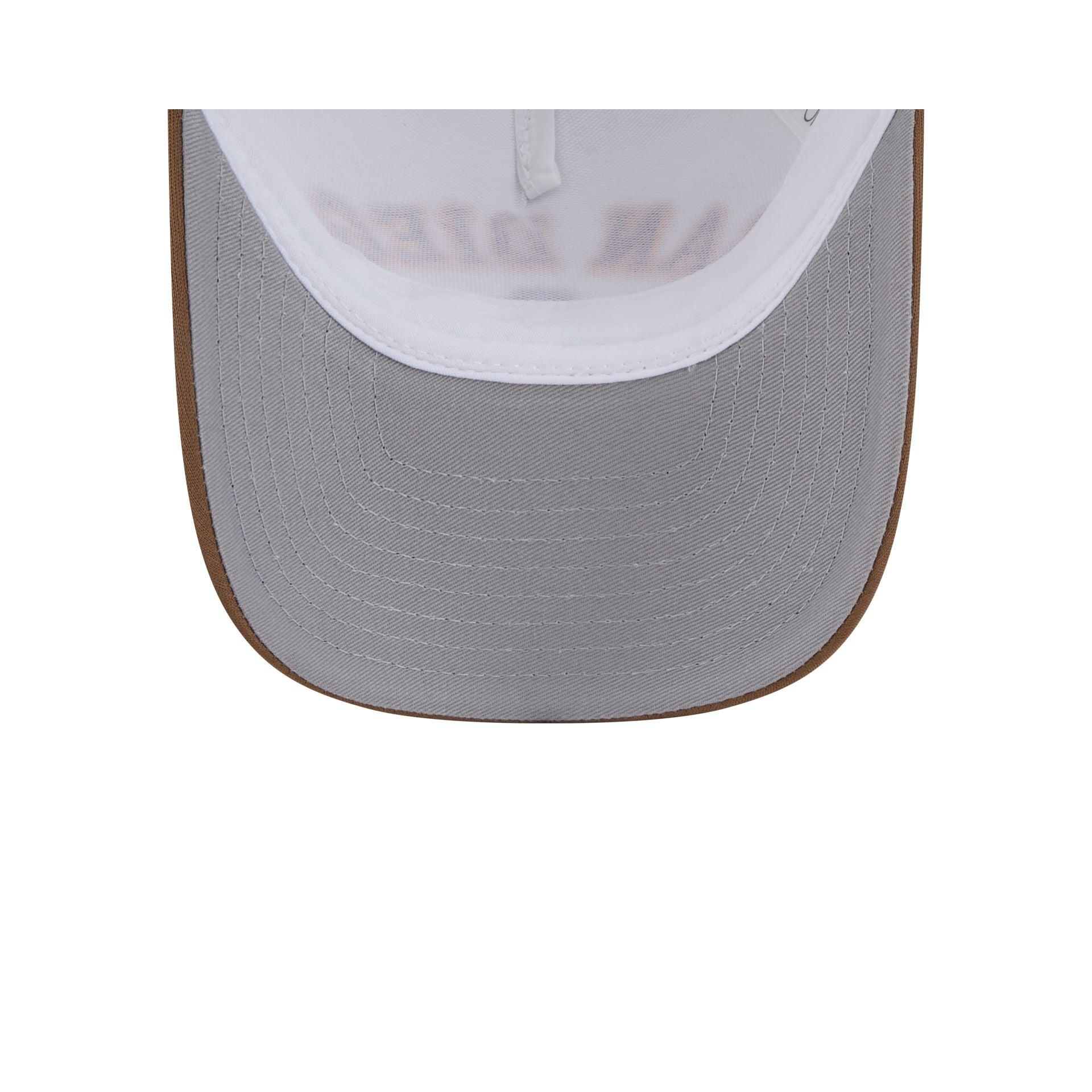 San Diego Padres Chrome Arch 9FORTY M-Crown A-Frame Trucker Hat Male Product Image