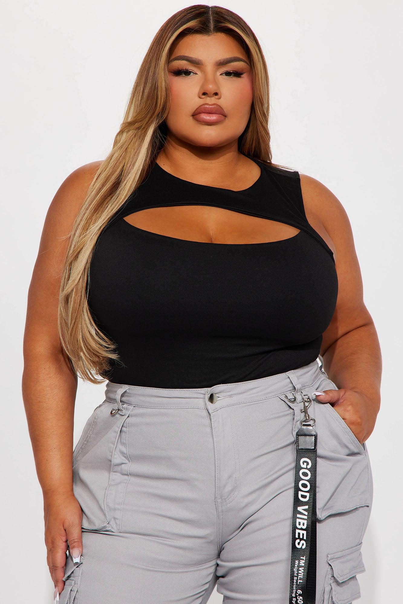 Eli Cut Out Bodysuit - Black Product Image