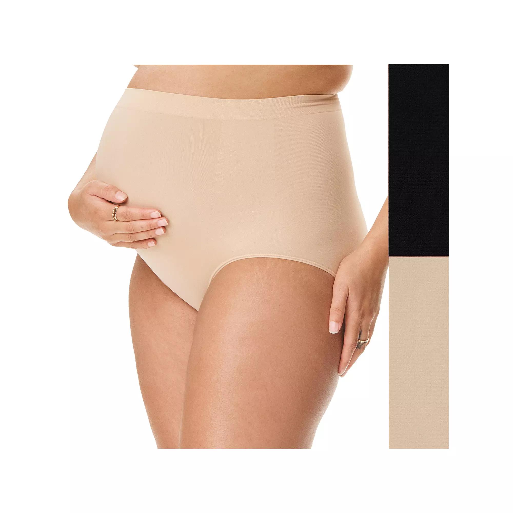 Maternity Motherhood® 2 pack Seamless Over-the-Bump Hipster Panty Set, Women's,  Product Image