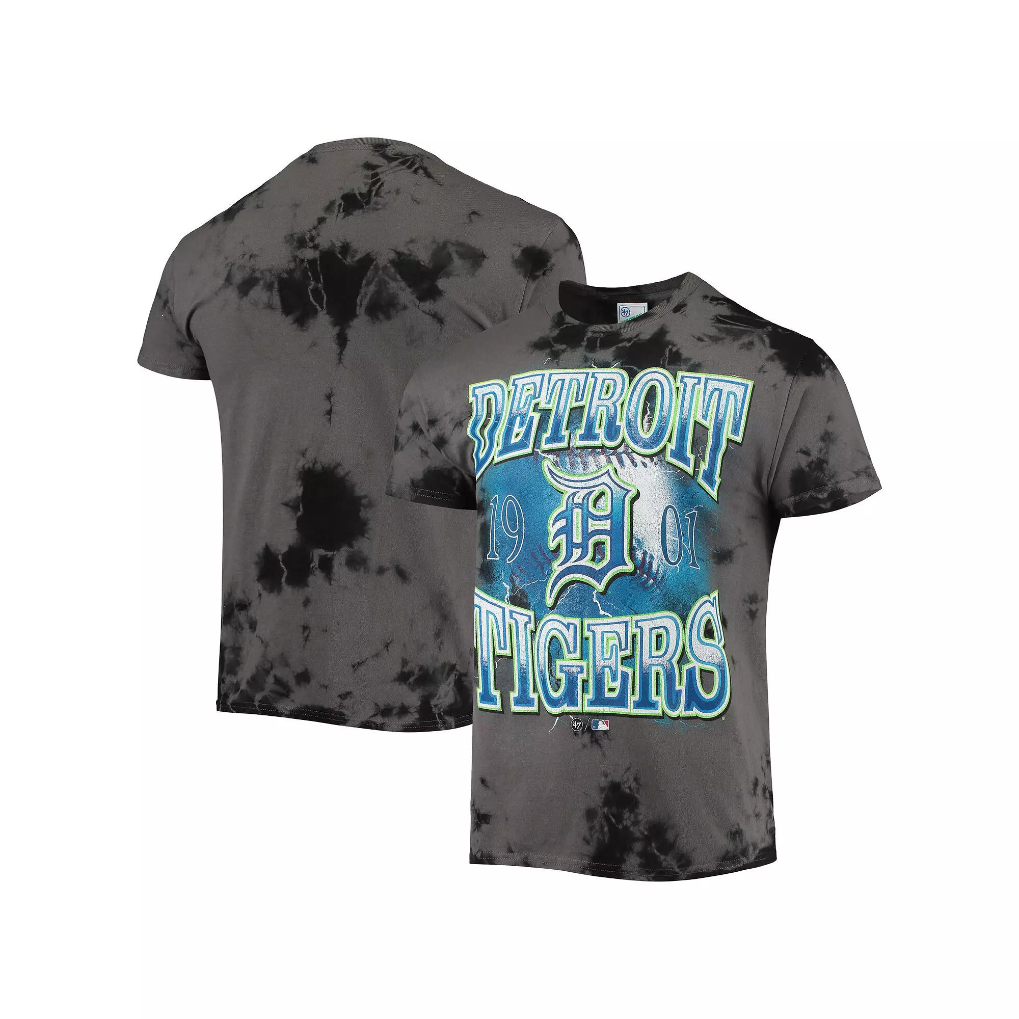 Men's '47 Charcoal Detroit Tigers Wonder Boy Vintage Tubular T-Shirt, Size: Small Product Image