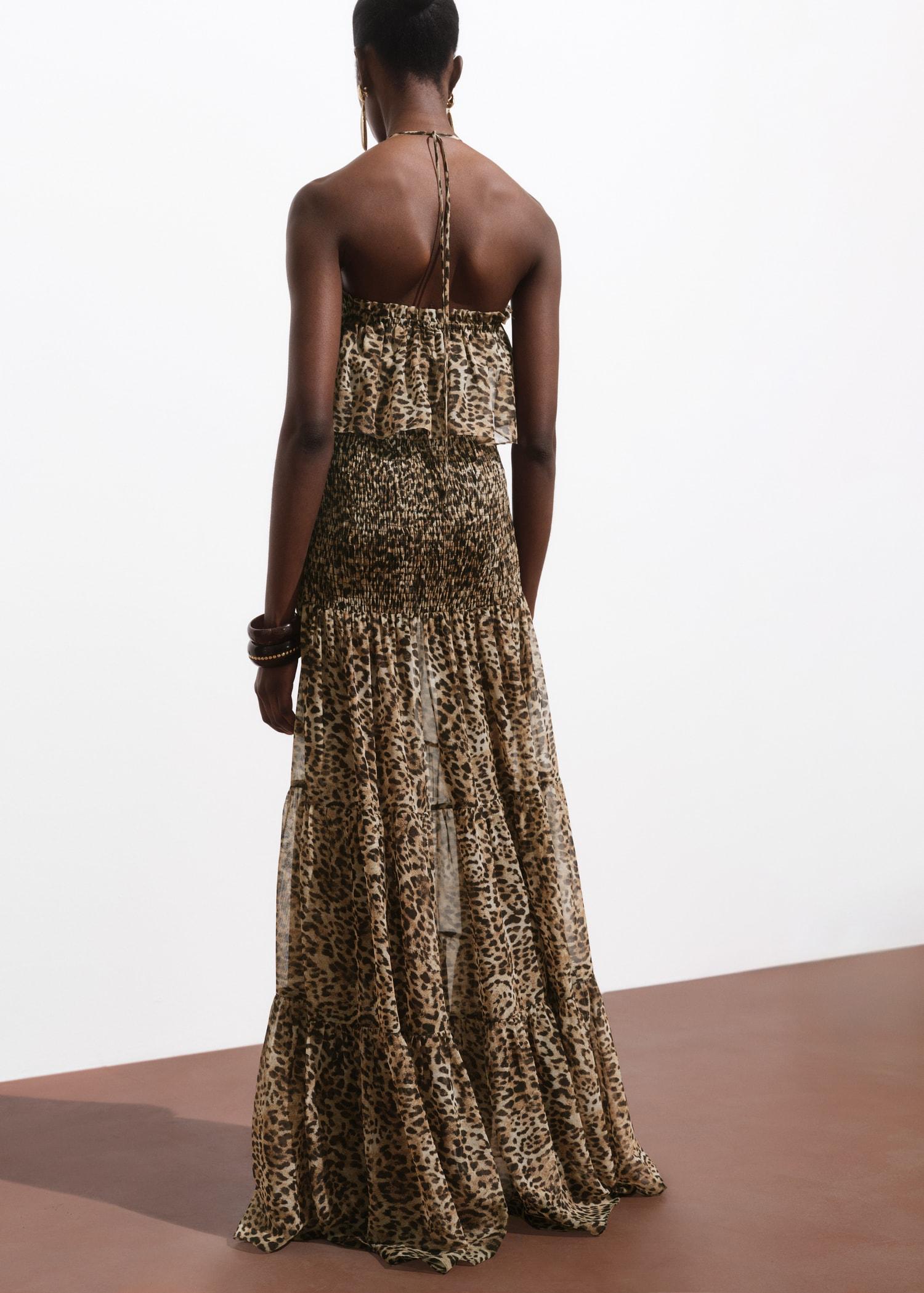 Leopard-print maxi-dress - Women | MANGO USA Product Image