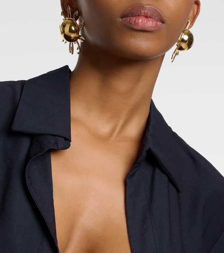 JACQUEMUS La Robe Bahia Viscose Jersey Mini Dress In Black Product Image