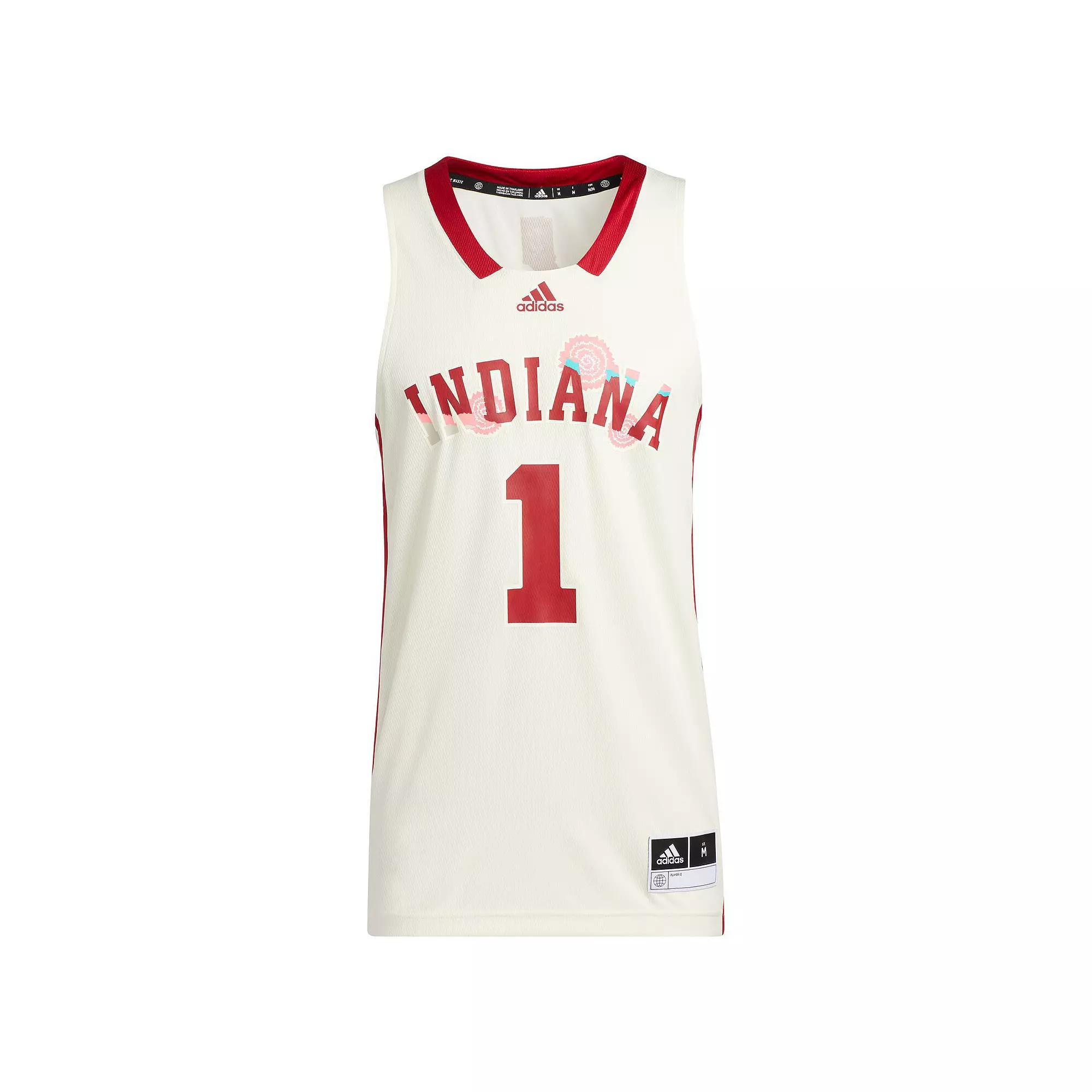 Men's adidas Cream Indiana Hoosiers Honoring Black Excellence Replica Basketball Jersey, Size: 2XL, Beige Product Image