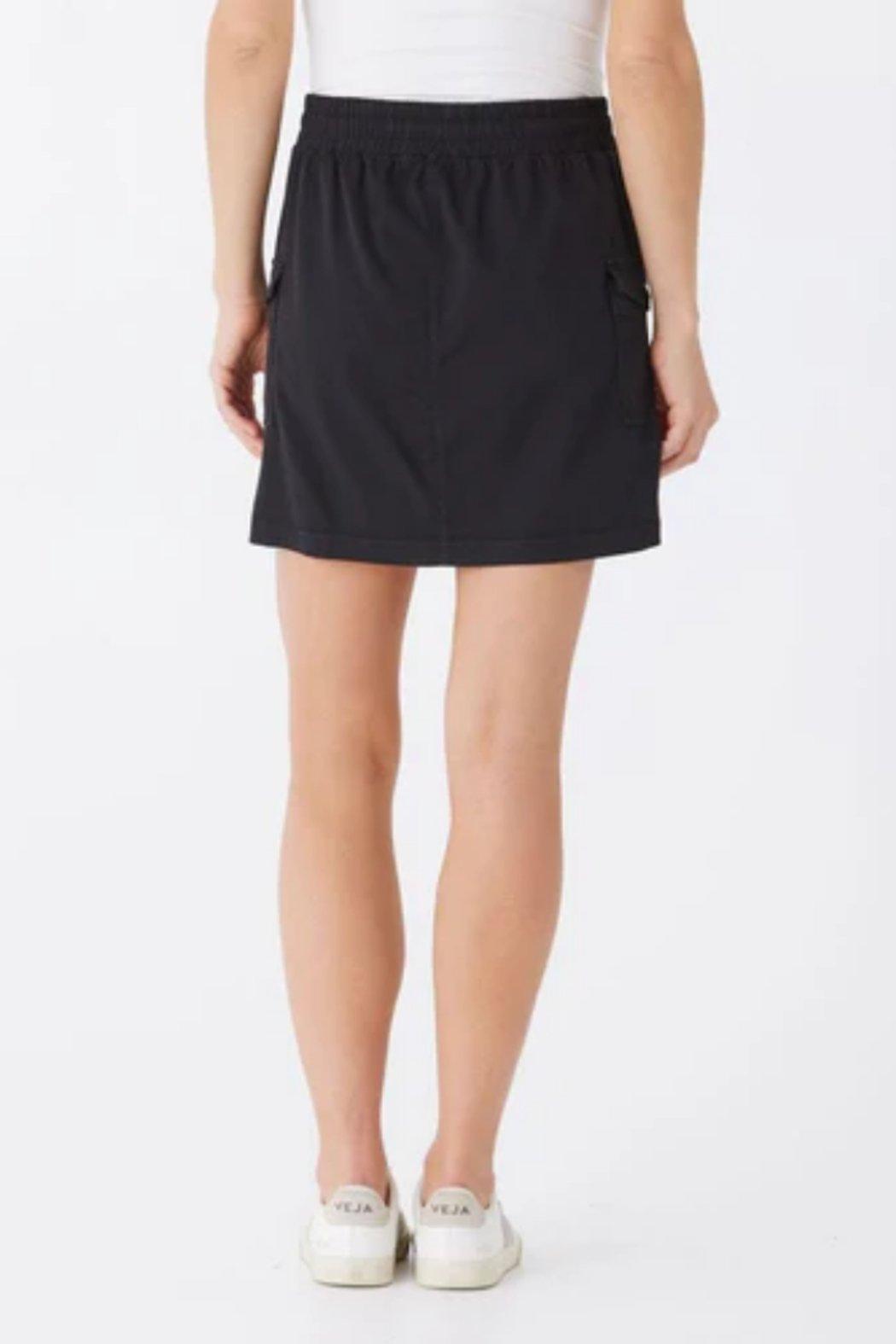 Willa Stretch Black Cargo Skirt Product Image