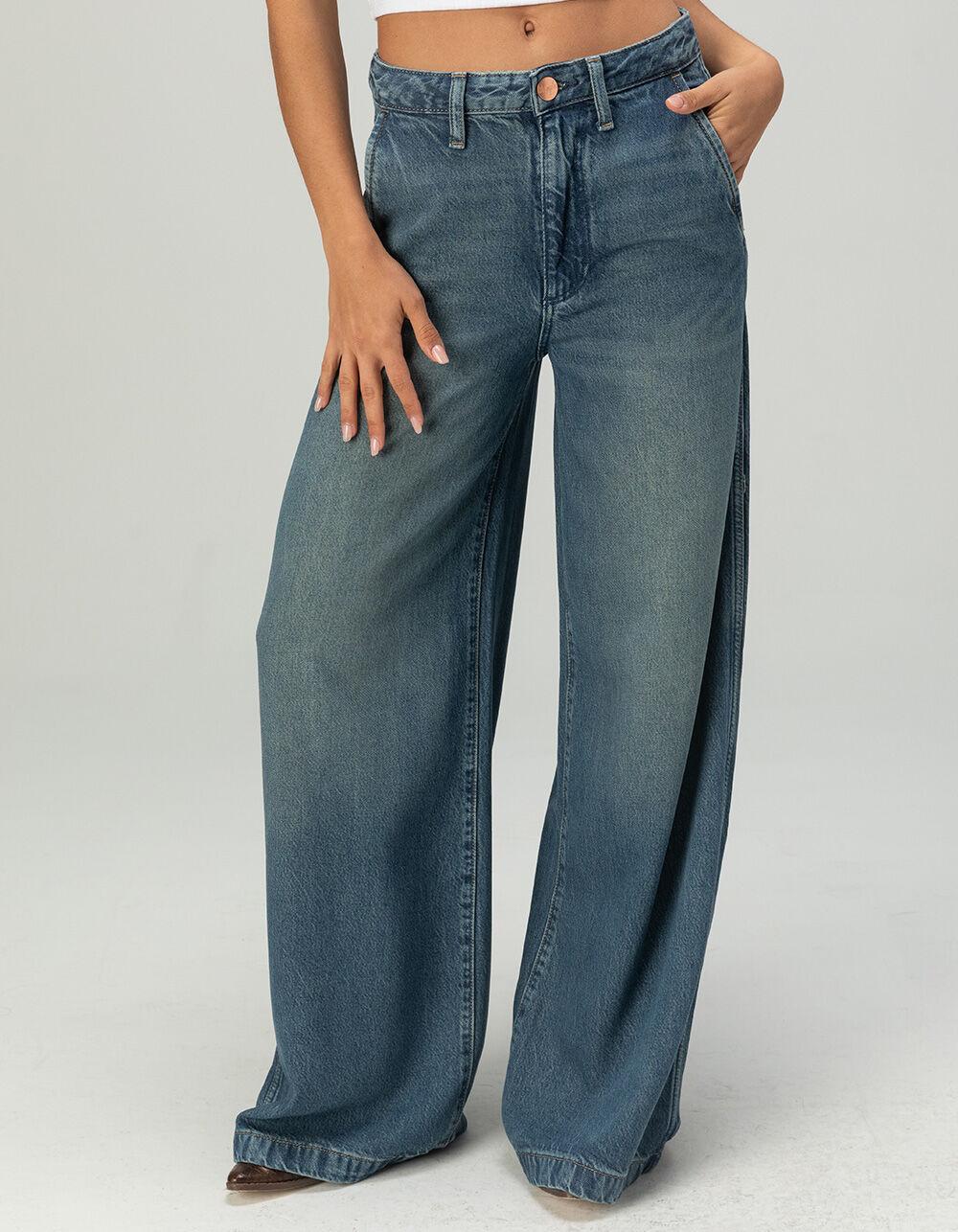 WRANGLER High Rise Womens Trouser Jeans - MEDIUM VINTAGE Product Image