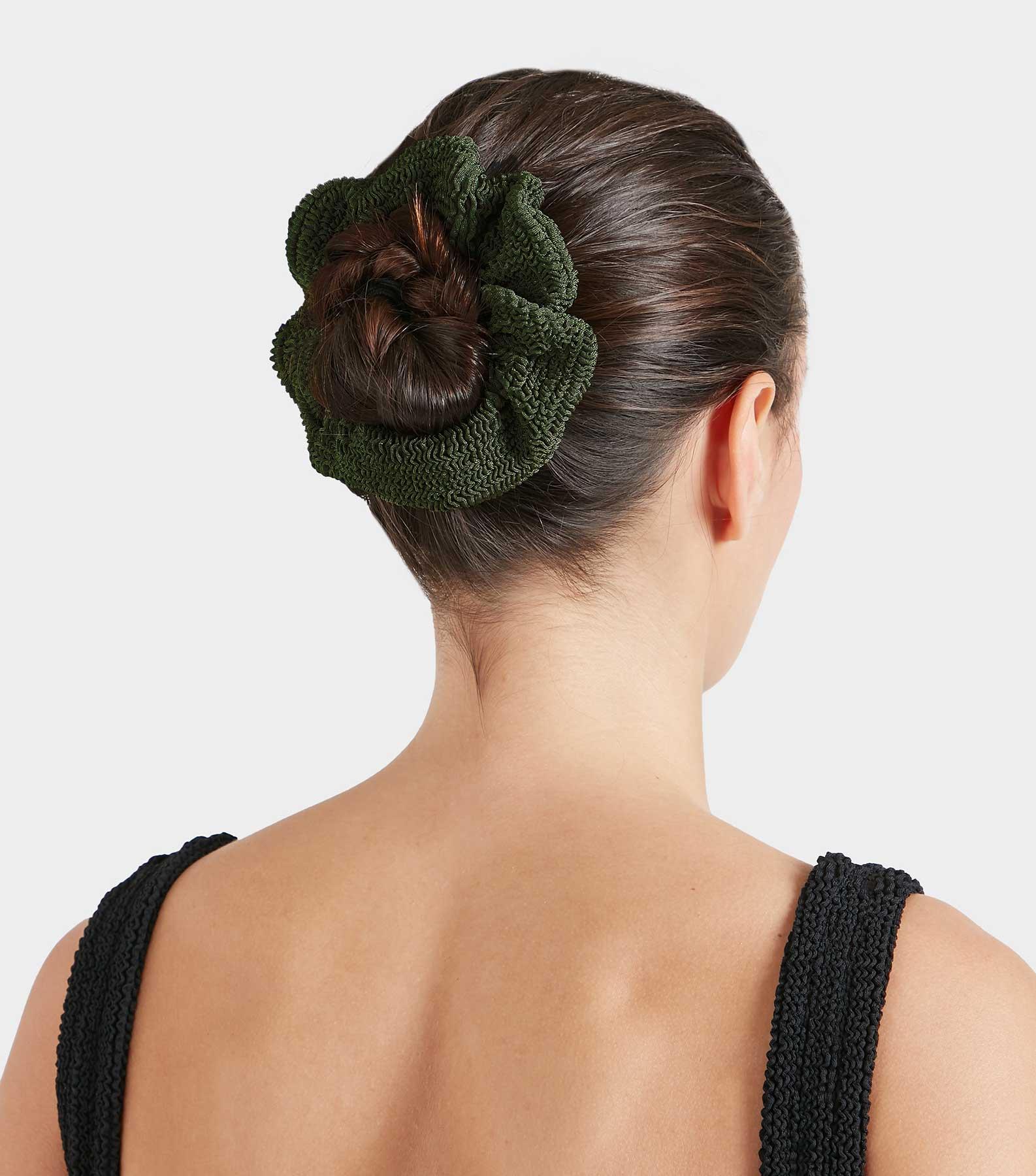 Scrunchie  - Metallic Khaki Product Image