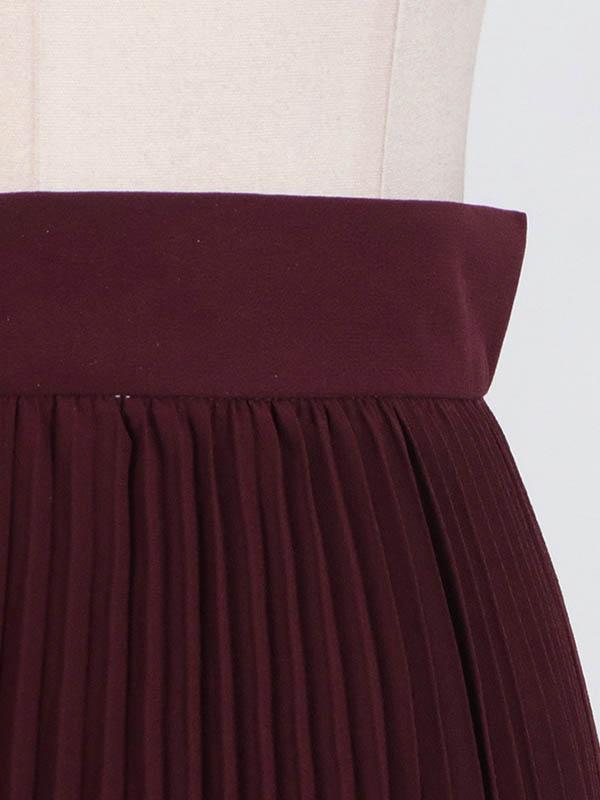 Flared Sleeves Solid Color Split-Joint Zipper Off-The-Shoulder Blouses&Shirts Tops + Pleated A-Line Skirts Bottom Two Pieces Set Product Image