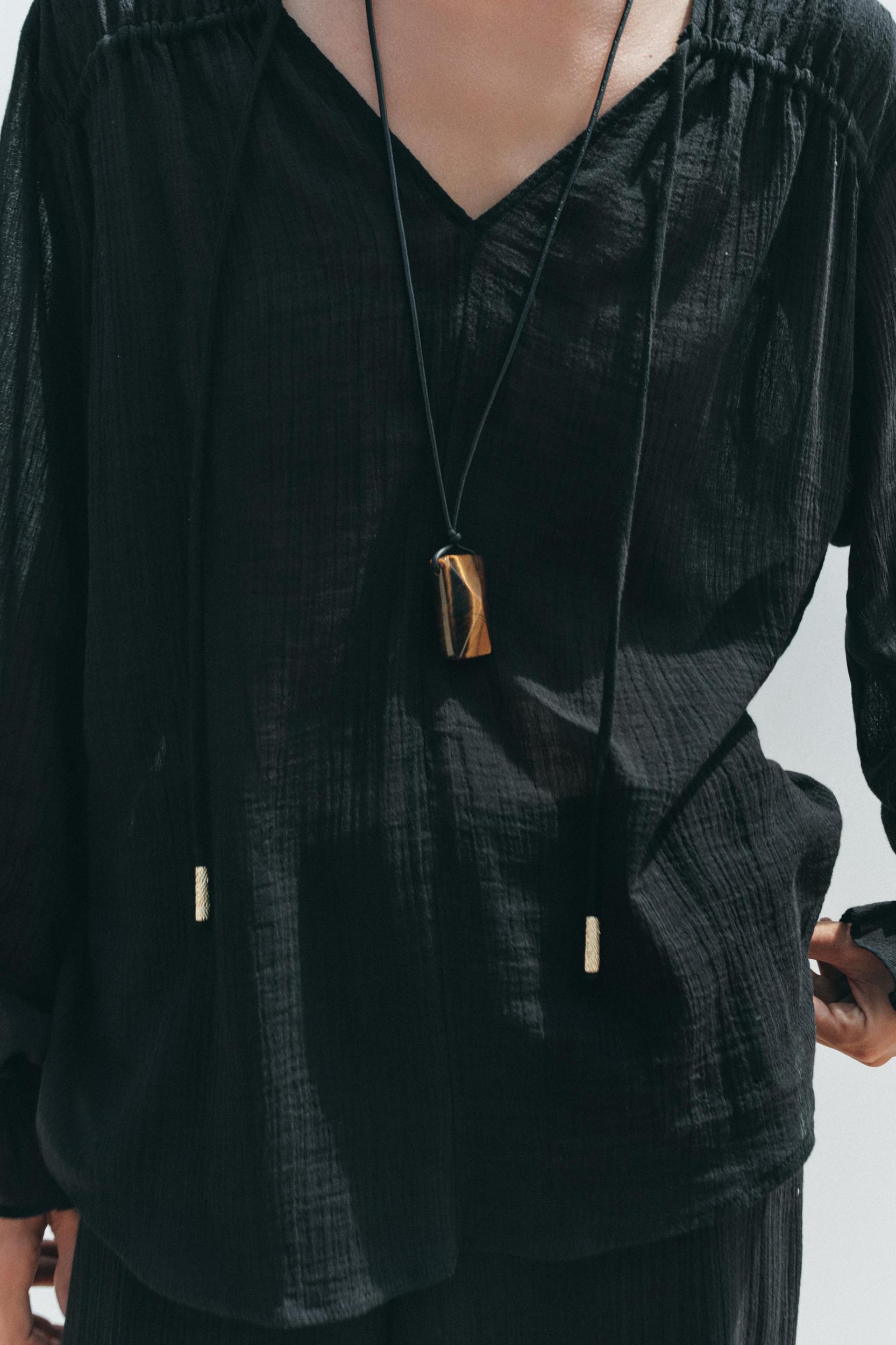 SEMI-SHEER BLOUSE Product Image