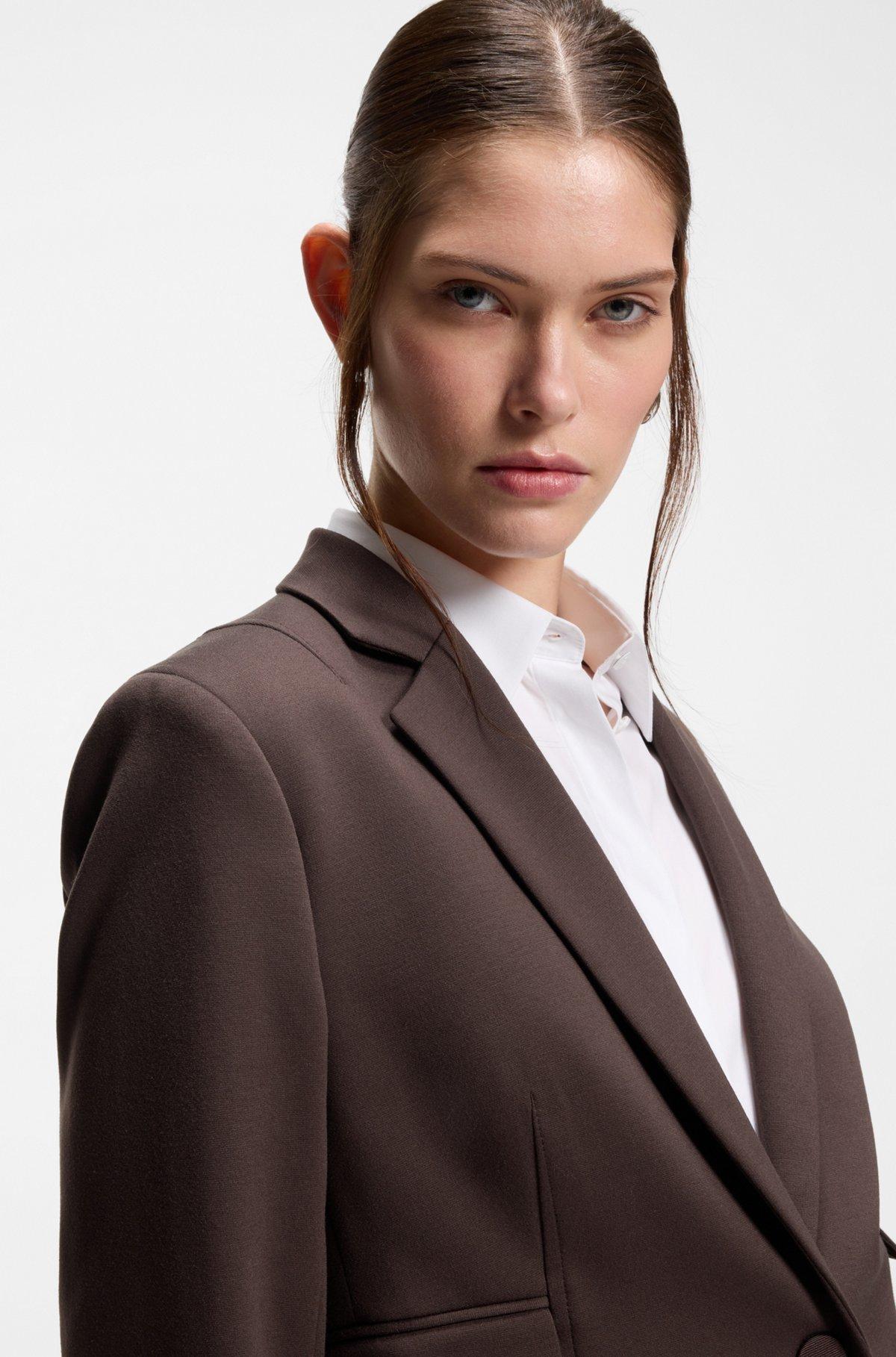Slim-fit blazer with angled darts Product Image